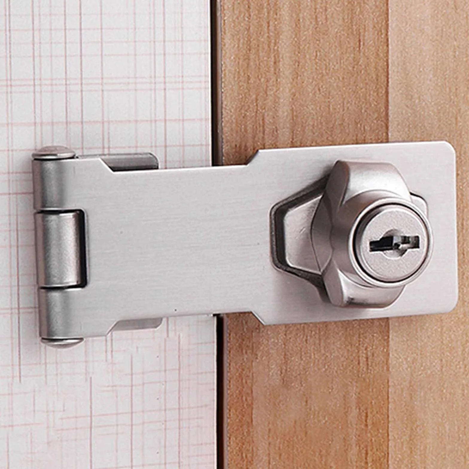 SINJEUN Lucchetti da 6,3 cm in metallo, confezione da 4, per porte e finestre