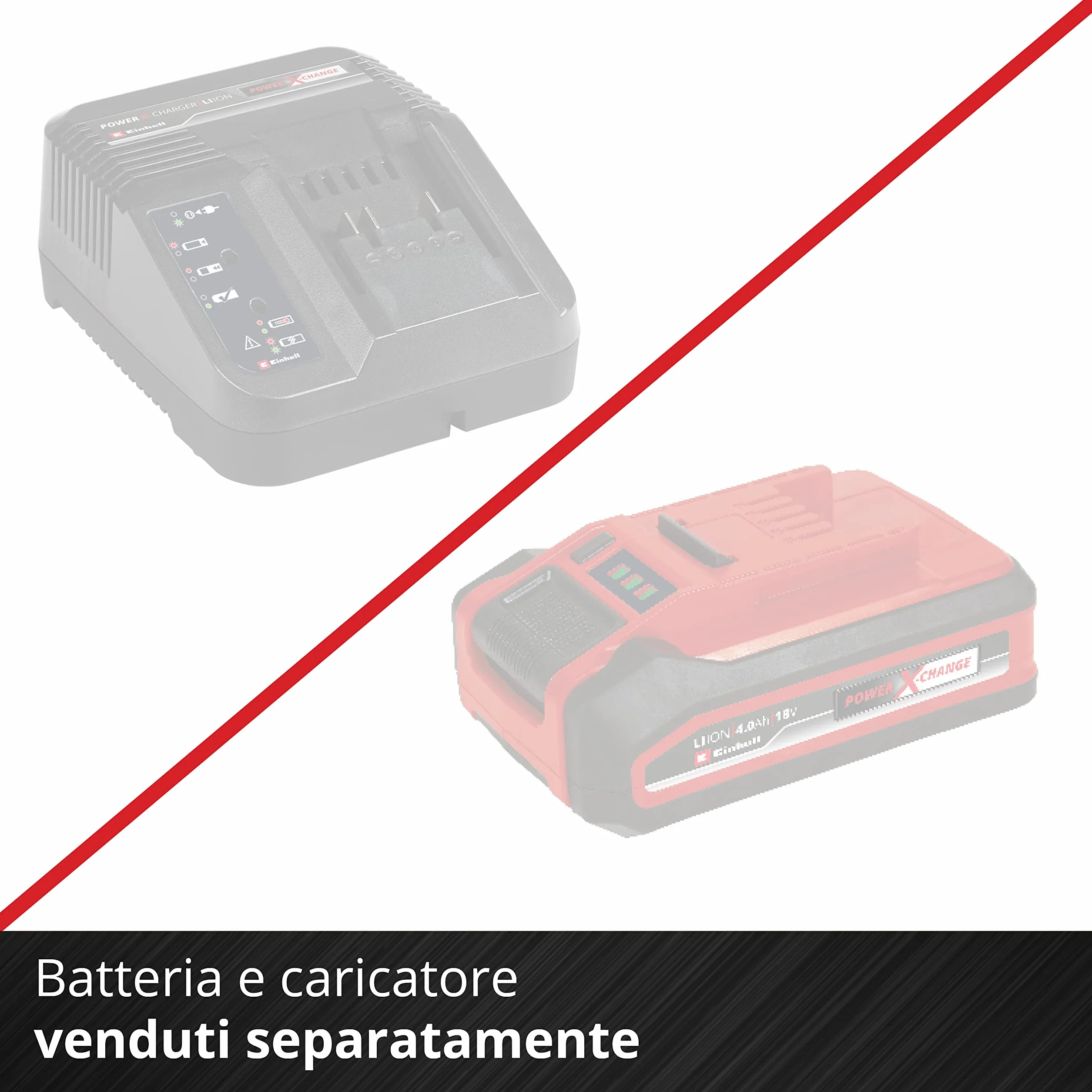 Einhell Gattuccio a Batteria TE-AP18 Li Solo, Vari, Black, Red, Senza Batteria e Caricabatteria - Famiglia Power X-Change