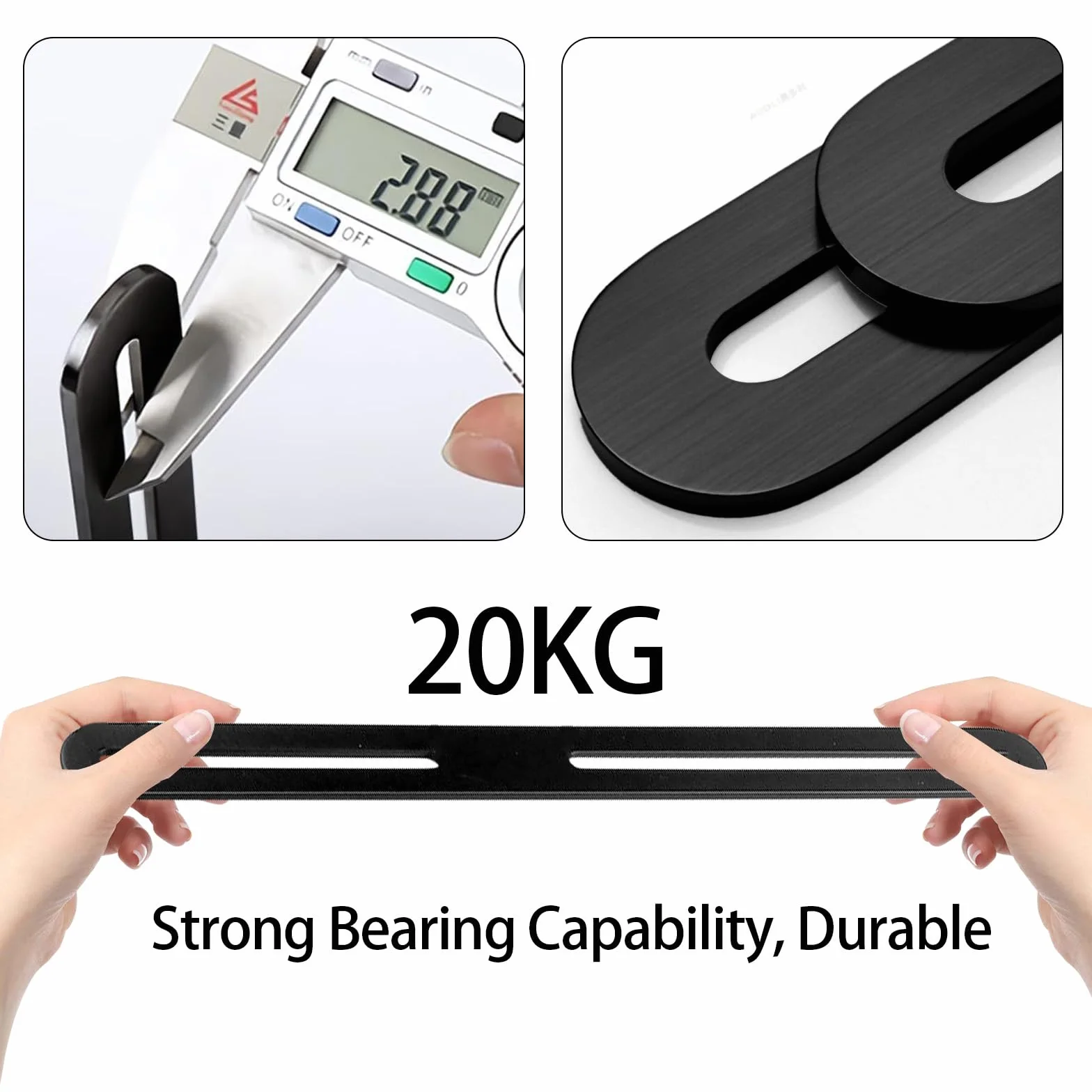 Yuragim Set di fissaggio per cassetta delle lettere 2 pezzi 280 mm supporto per cassetta