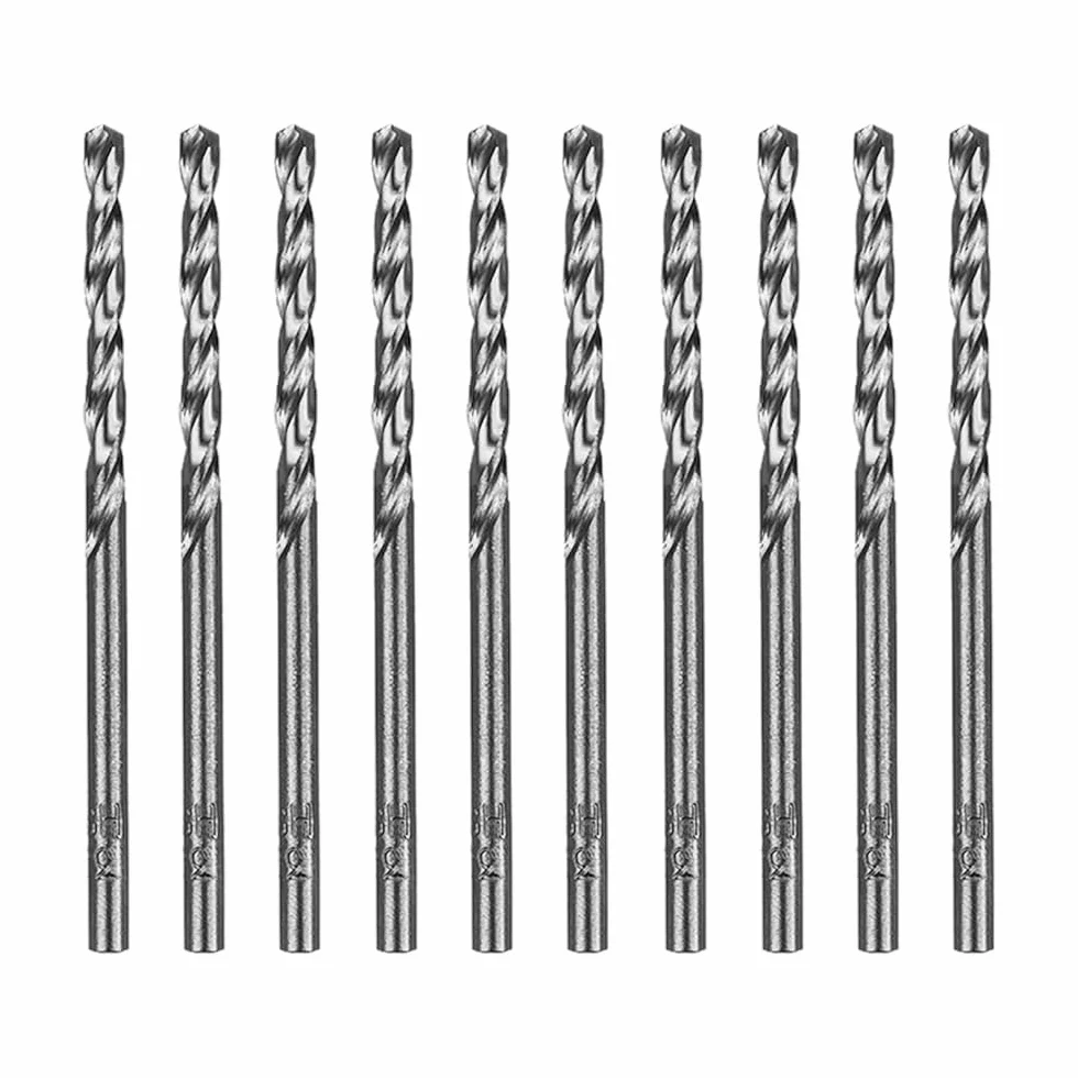 Set 10 punte elicoidali acciaio rapido M35 cobalto 5% diametro 3 mm per metallo legno acciaio inox