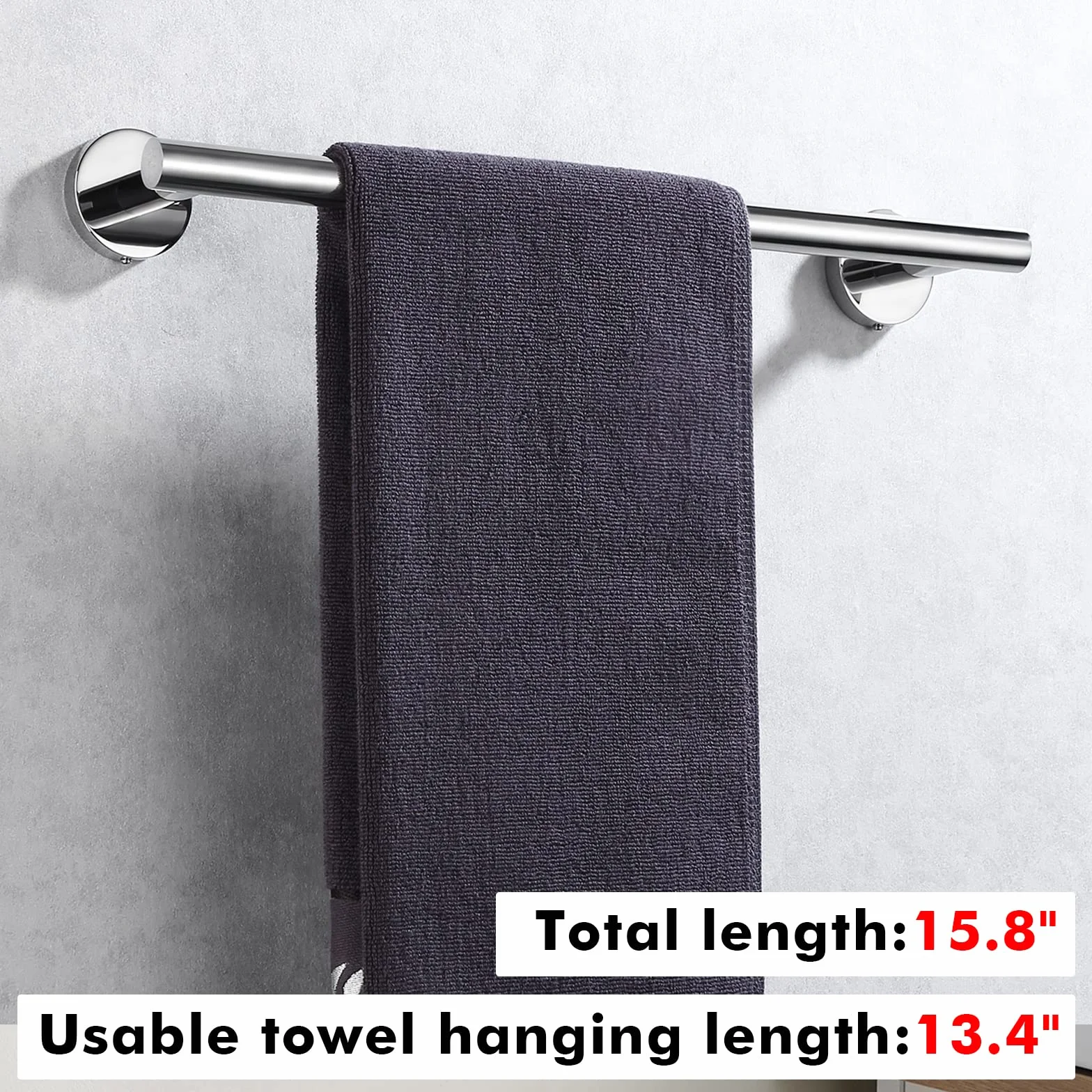 KES Porta Asciugamani Bagno SUS304 Acciaio Inossidabile 40CM Lucida A2000S40DG
