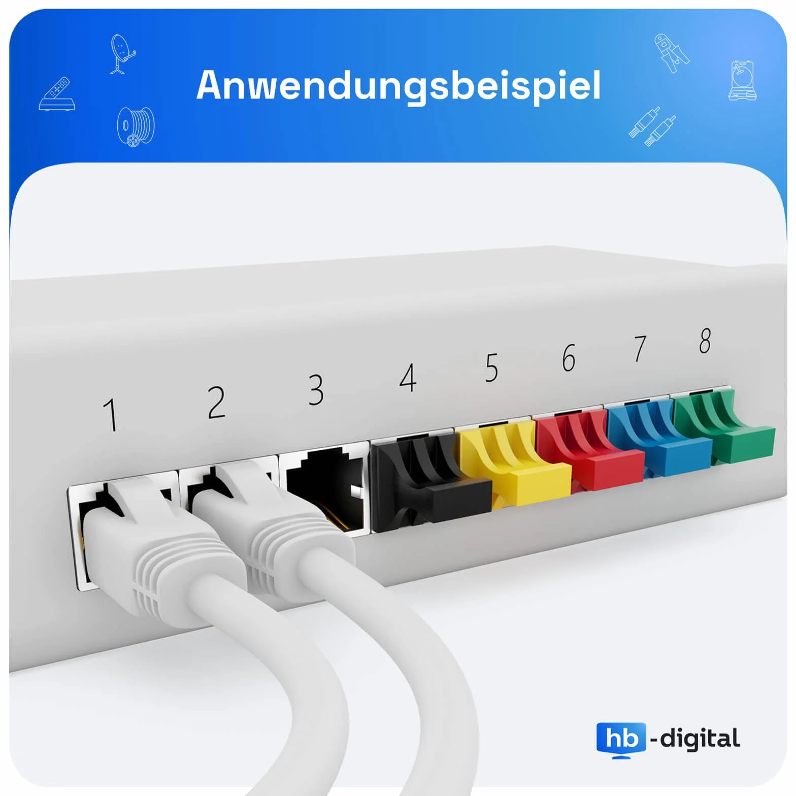 Cappucci Antipolvere RJ50 per Presa di Rete LAN, Tappi di Protezione per Router e Pannello di Connessione