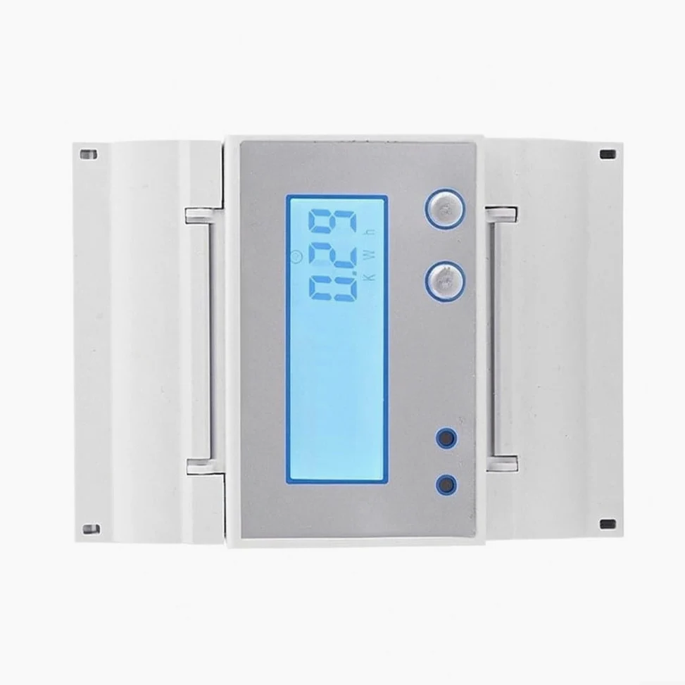 LCD Digitale Monofase Misuratore di Energia DC Amperometro RS485 Monitor di Potenza Bidirezionale 20A per Din Rail