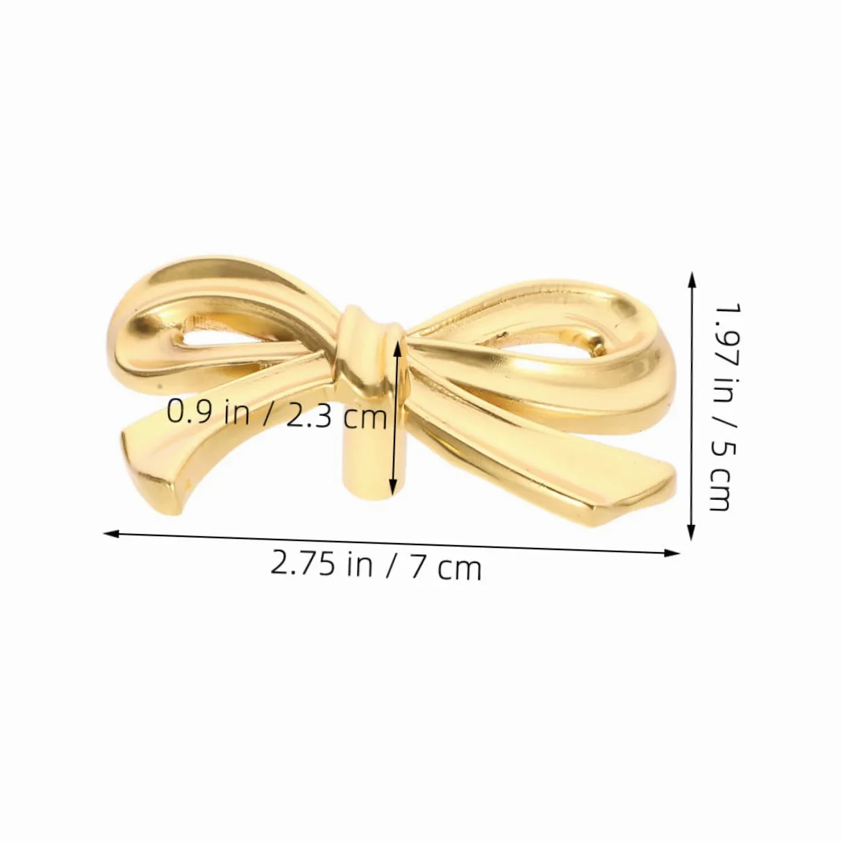 Artibetter 5 Set Pomelli Per Cassetti Pomelli Per Mobili Pomelli Per Porte in Ottone Con Fiocco Pomelli Decorativi Per Guardaroba Facile Installazione 2 Pezzi * 5