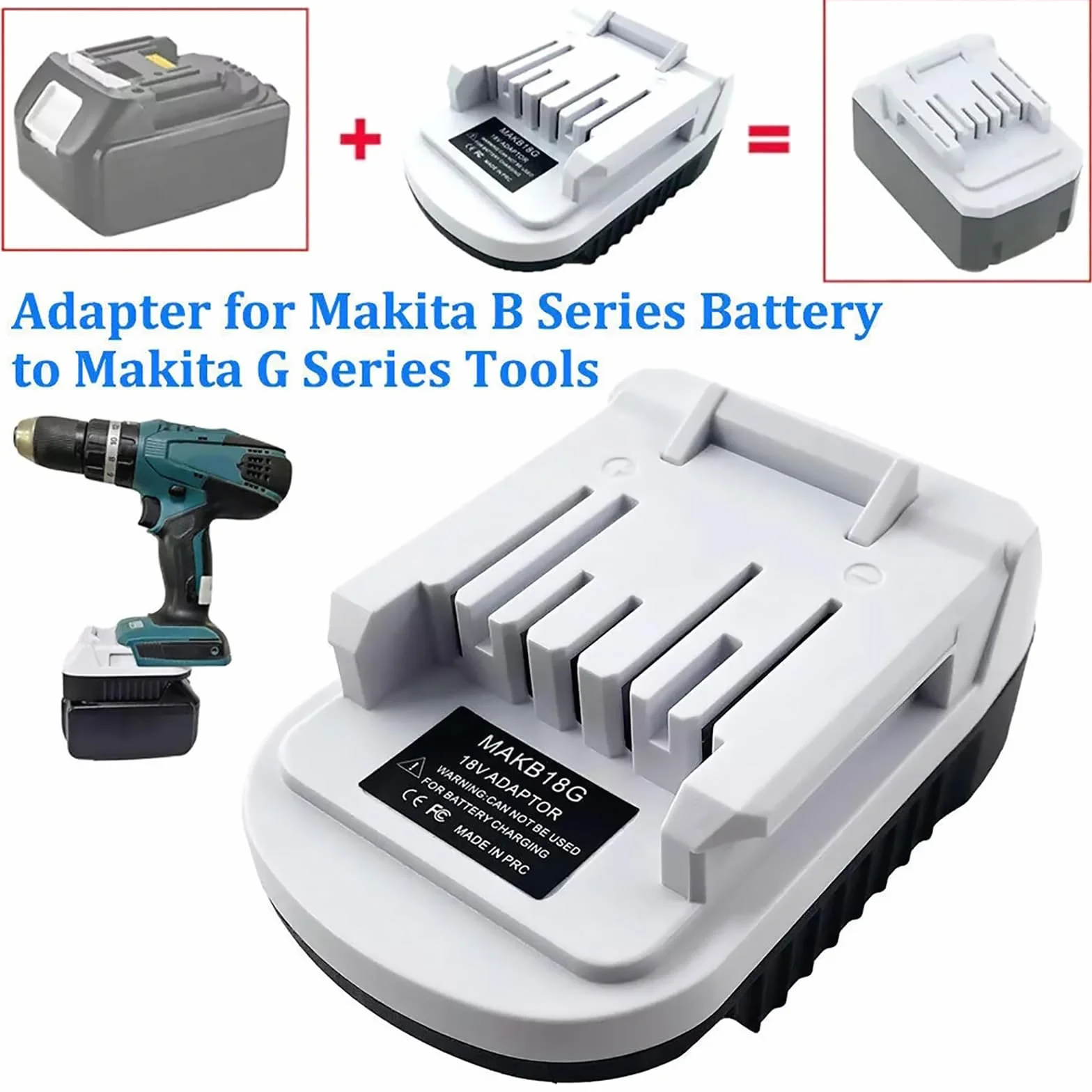Adattatore convertitore batteria per Makita B Series 18V Li-ion G BL1815G BL1813G