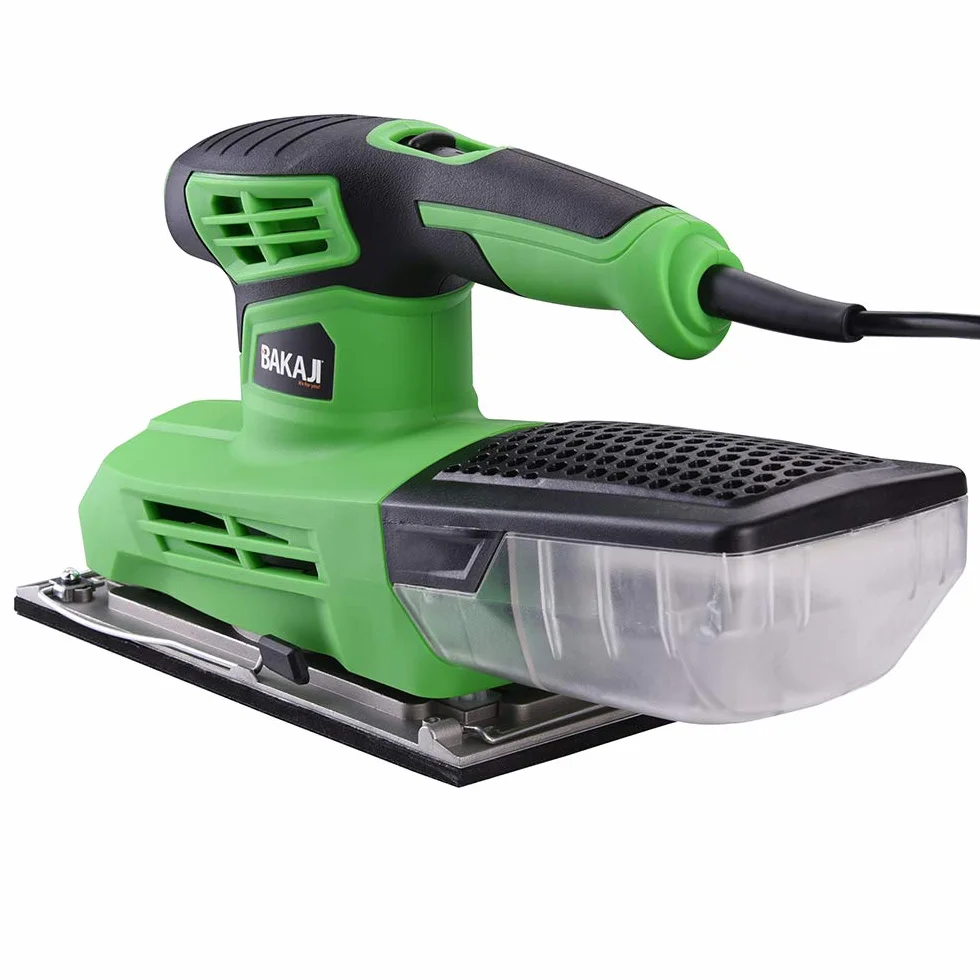 Bakaji Levigatrice Mouse Orbitale 300W 6000-12000 rpm Aspiratore Integrato 23x11 cm 10 Fogli Abrasivi