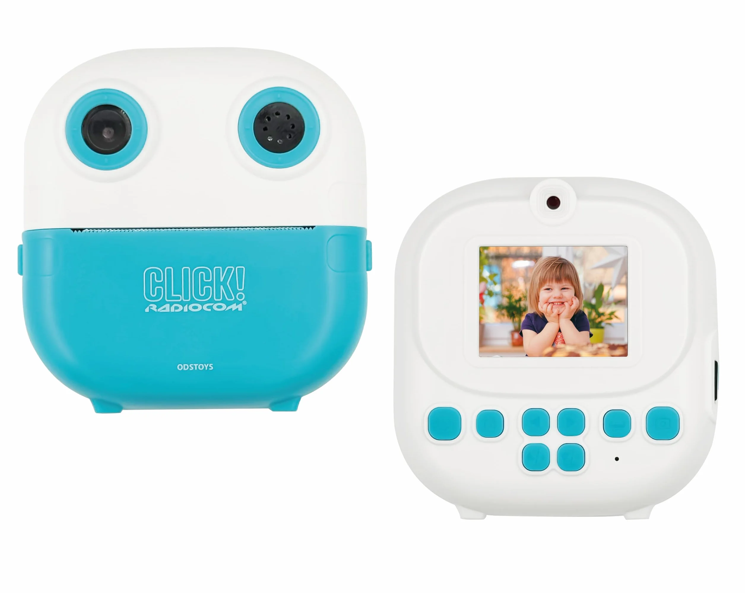 Click! 4 - Fotocamera istantanea per bambini - Doppia fotocamera - Stampa foto e disegni da App - Video 1080p - Zoom 6x - Giochi - MP3 - Display 2" LCD - microSD 4GB - Accessori inclusi