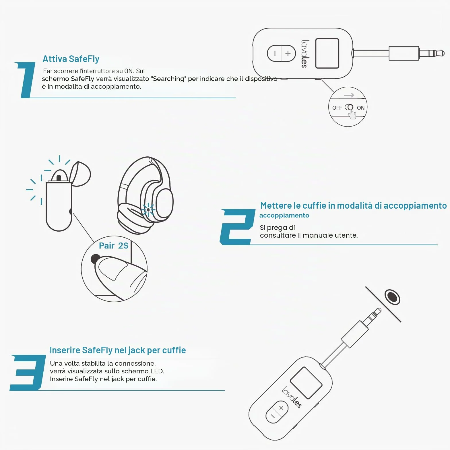 Trasmettitore Bluetooth 5.3 per Airpods/cuffie, adattatore aptX Low Latency/Adaptive, 25 ore di riproduzione, splitter audio AUX 3,5 mm