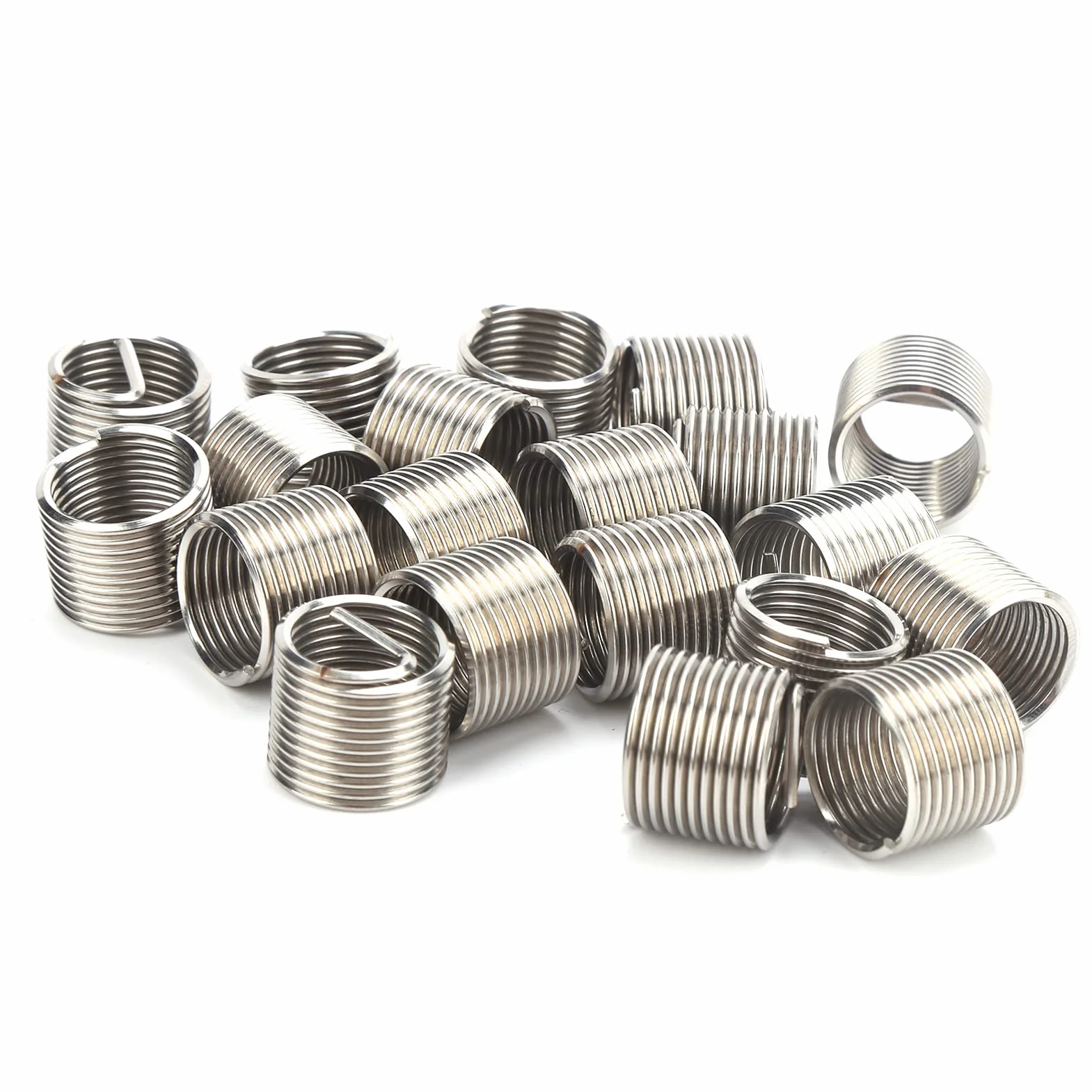 Fdit Kit di Strumento di Riparazione Filettatura, 20 pezzi M14x1.5x1.5D Inserti Filettati, Presa Vite Acciaio Inossidabile per Lavorazione Metalli