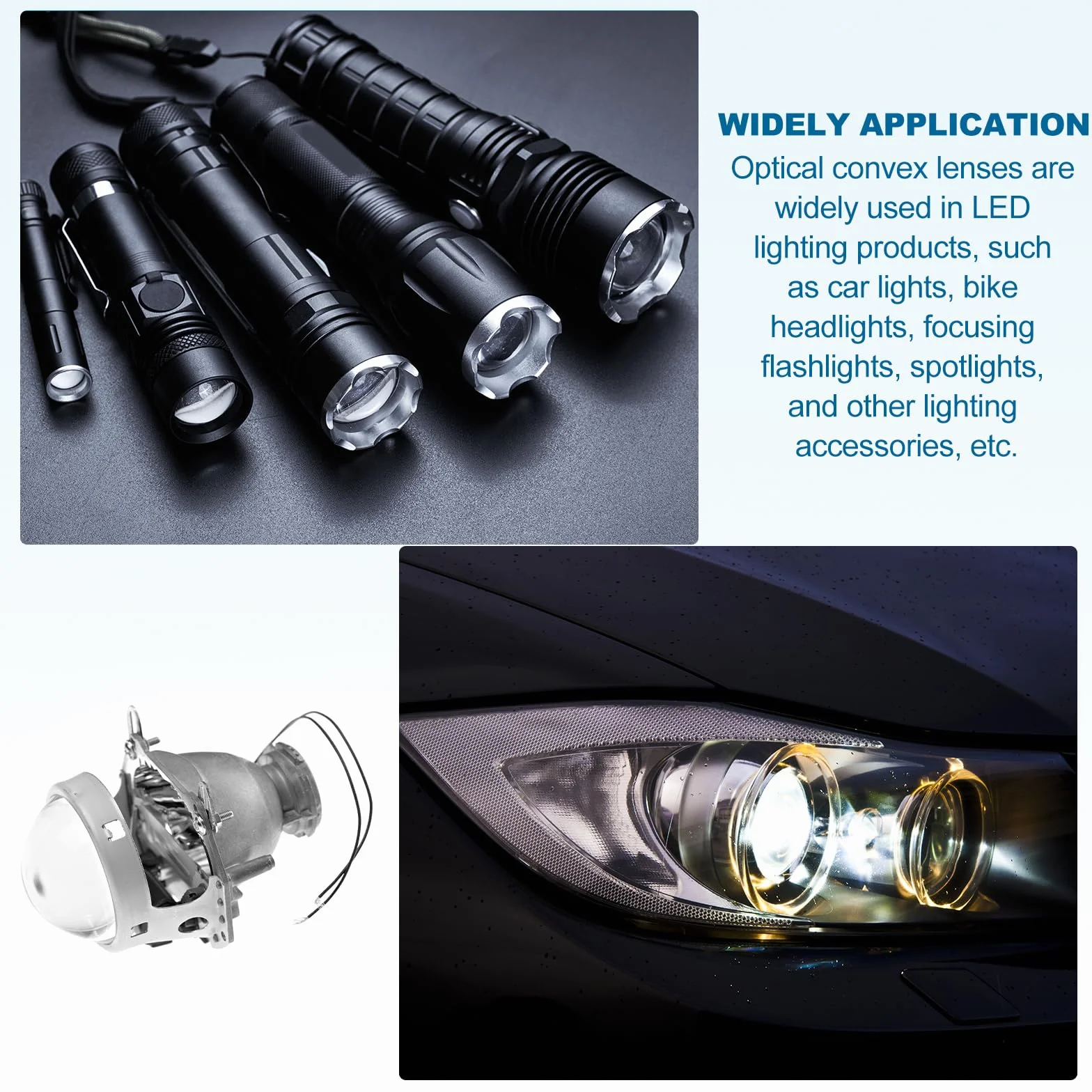 PATIKIL Diametro 18mm Lente Piano Convessa, 15 Pz Altezza 8mm PMMA Acrilico LED Ottica Lente Convessa Condensatore con Bordo per Torcia Auto Bicicletta Faro Proiettore, Trasparente