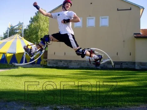 Esebiz Skyrunner Trampolino da salto per uomo 90-110 kg nero