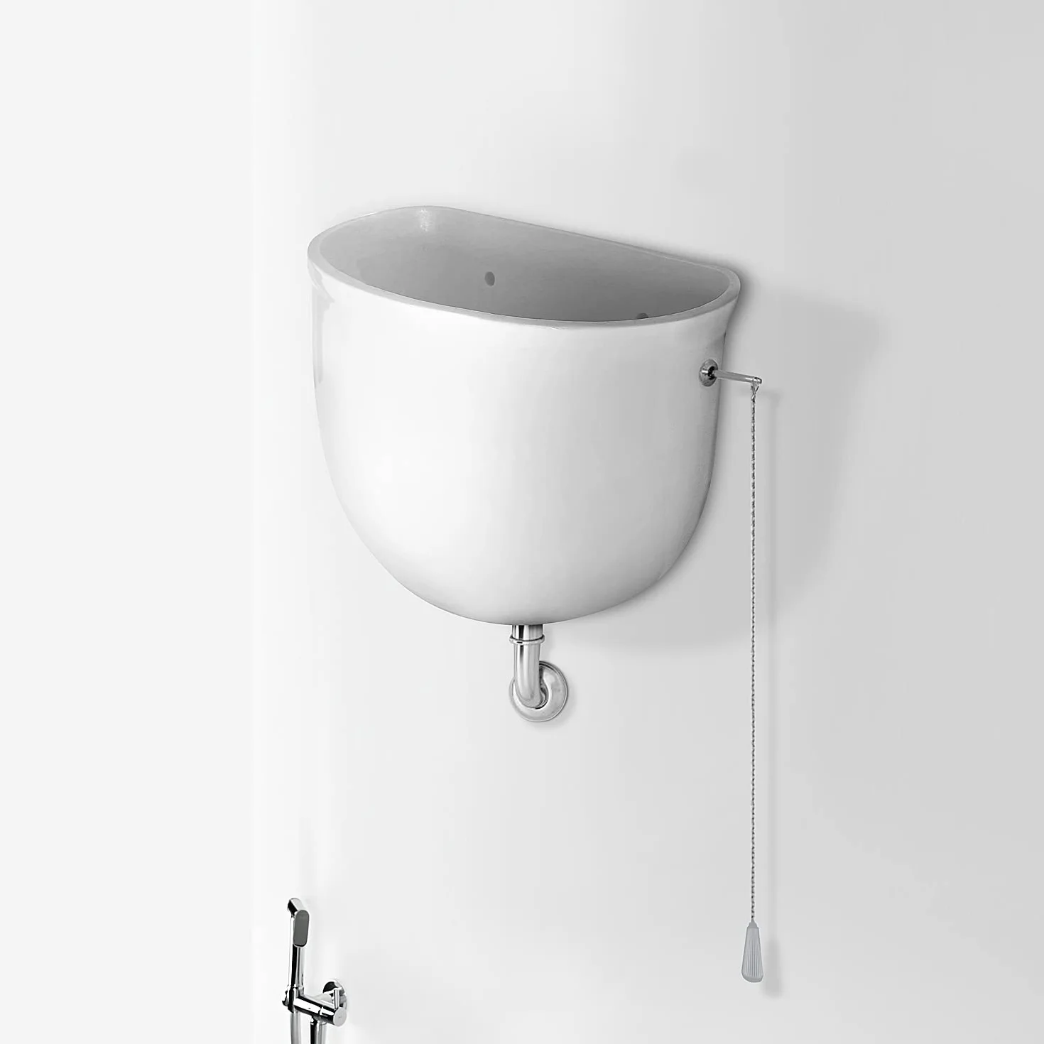 Cassetta Scarico WC Ceramica Porcellana Entrata Acqua DX SX Universale