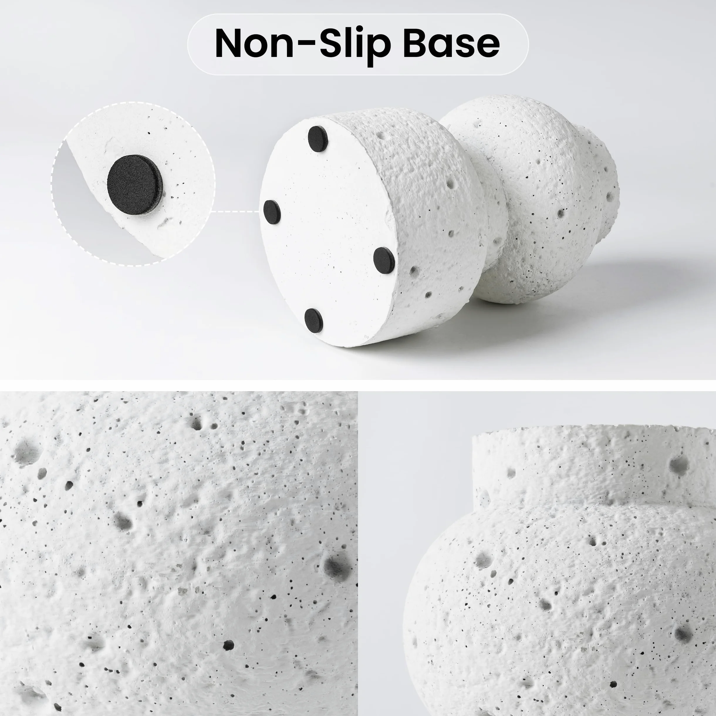 AELS Fermaporta decorativo testurizzato, resistente e senza trapano, design portatile per interni ed esterni, ideale per patio, cortile, giardino, elegante decorazione per la casa moderna di metà
