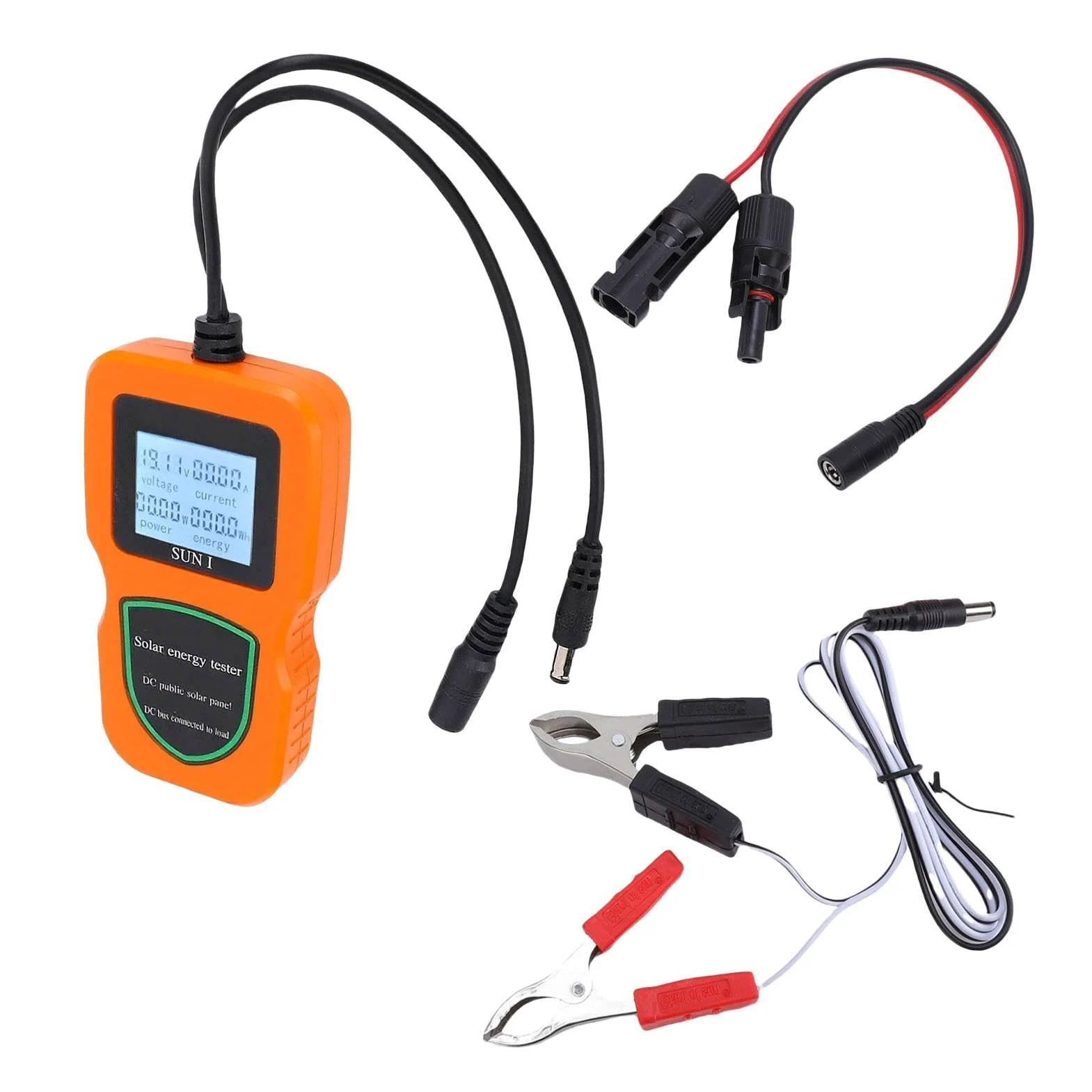 Misuratore Pannello Solare Portatile Senza Batteria | Misuratore di per Pannelli Per Esterno Casa Appartamento Automobile Furgone Camper Barca Viaggio Monitoraggio Test