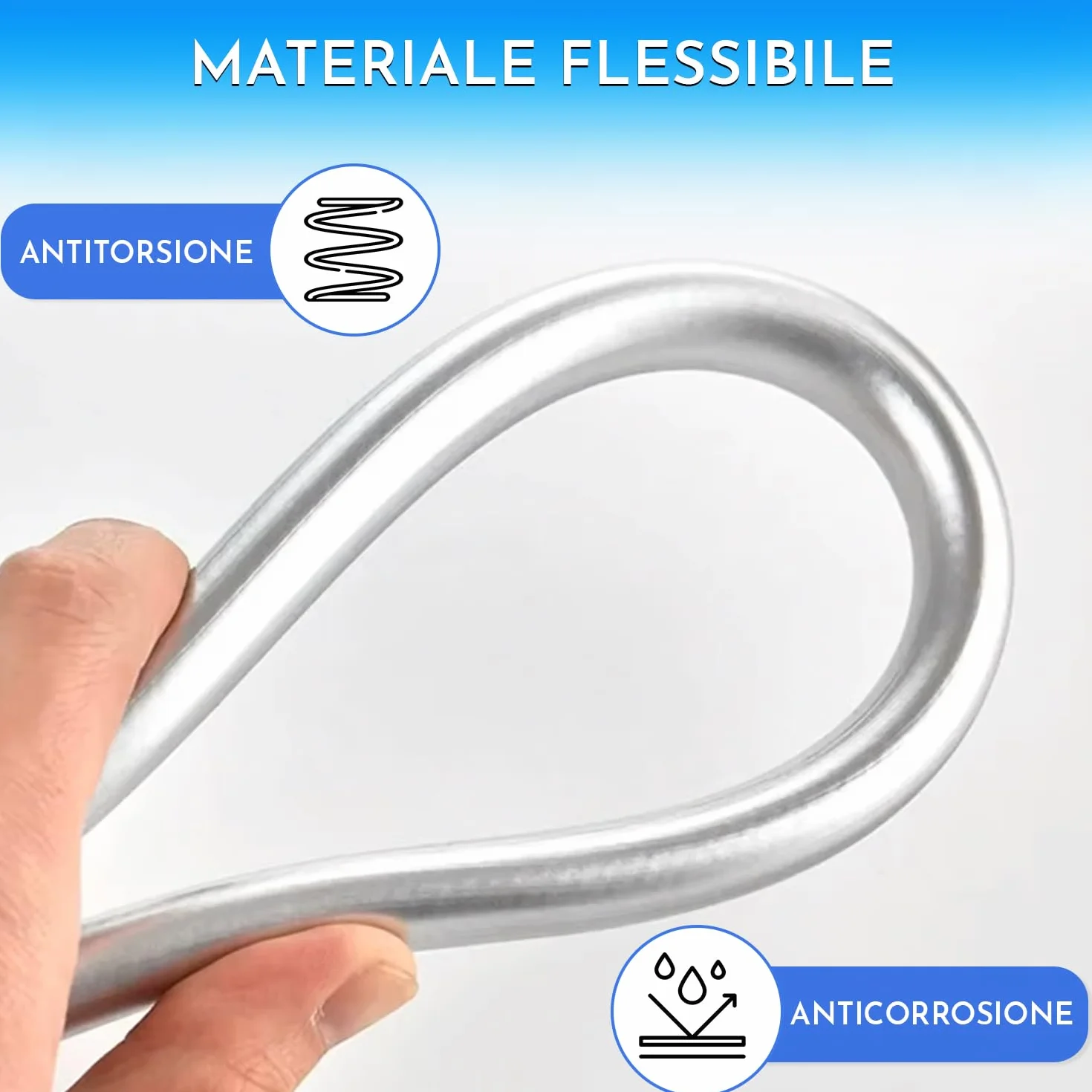 Tubo doccia 3 metri pvc flessibile raccordo universale antitorsione flessibile doccia 3m tubo flessibile doccia