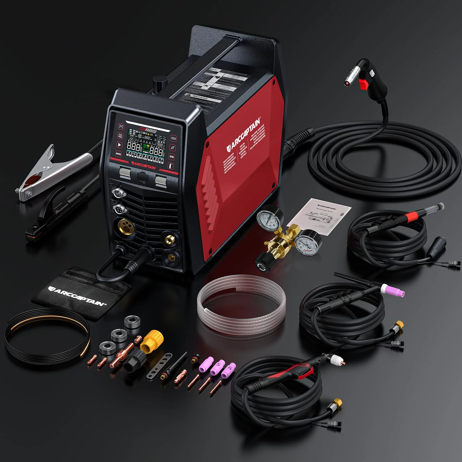 ARCCAPTAIN MIG205MP Saldatrice 9-in-1 iControl App 230V Multi-processo