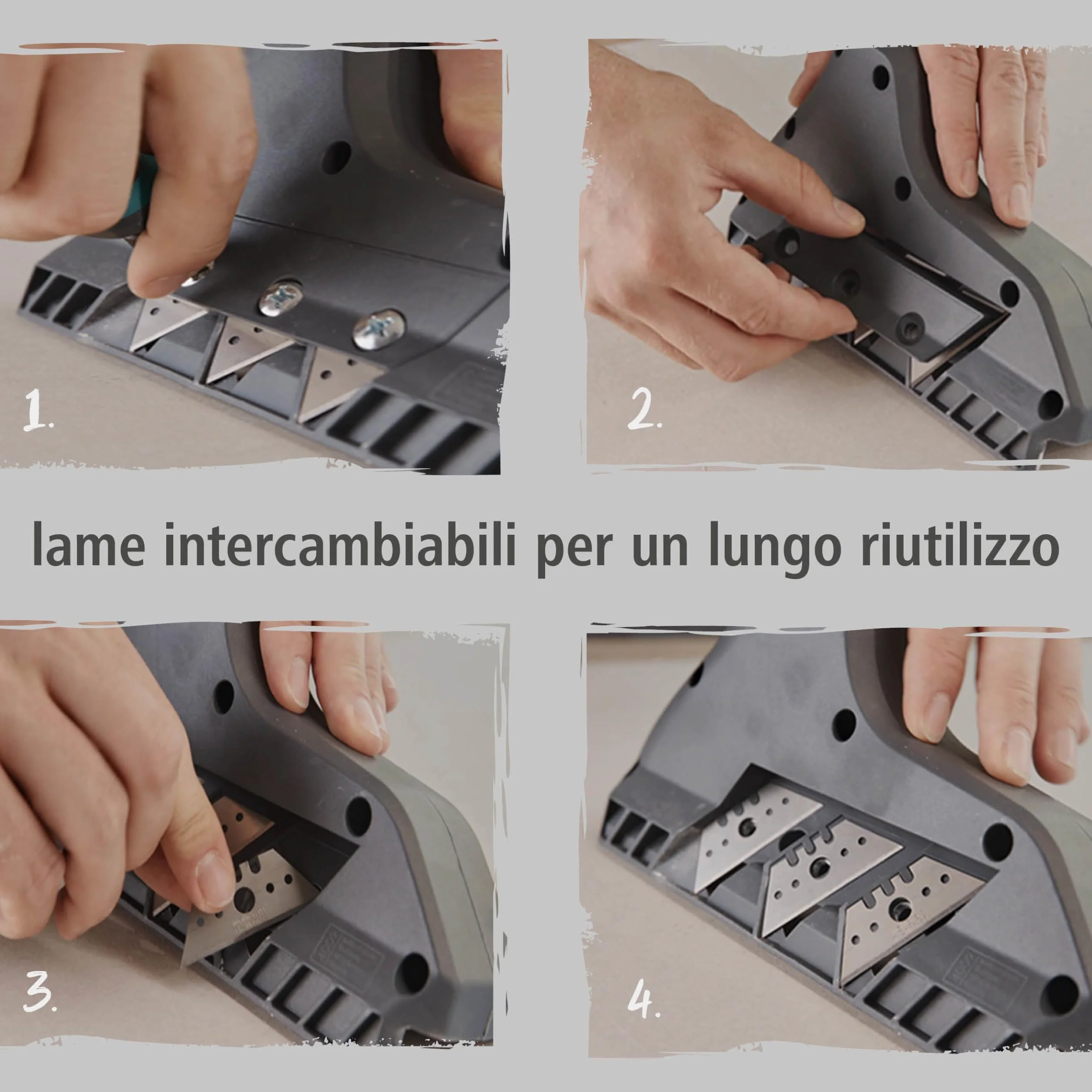 wolfcraft Pialla per Bordi a Tripla Lama 9,5 12,5 mm per Cartongesso
