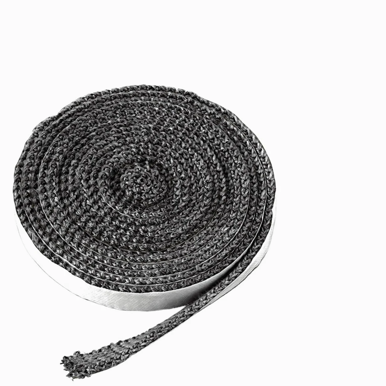 Guarnizione Stufa a Legna Corda for stufe piatte nera da 2 m/3,0 m | Corda sigillante autoadesiva for porta camino in fibra di vetro da 10 mm/15 mm(15x3.0mm-3.0m)