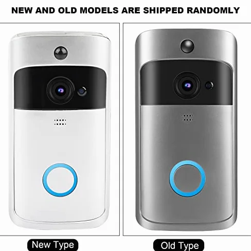 Videocitofono Wifi, telecamera campanello wireless, campanello video risoluzione 1280 x 720 con batteria ricaricabile 6800 mAh rilevamento movimento visione notturna controllo APP per Android IOS