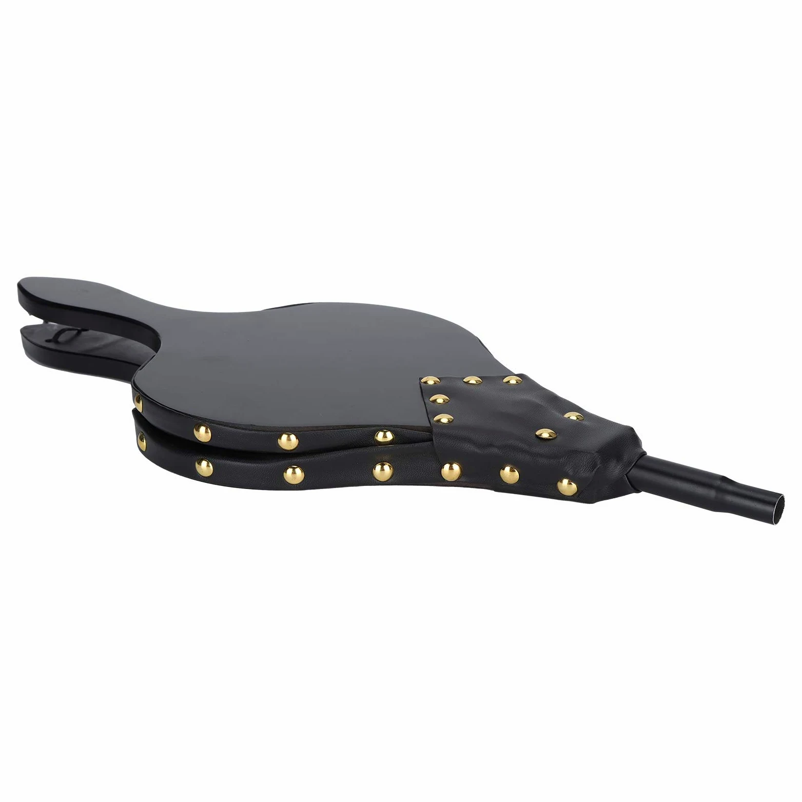 Soffietto per Camino, Soffiatore Manuale in Pelle per Camino, Soffiatore per Camino in Legno per Barbecue Cucina all'aperto Campeggio con Manico Lungo Strumenti per Camino