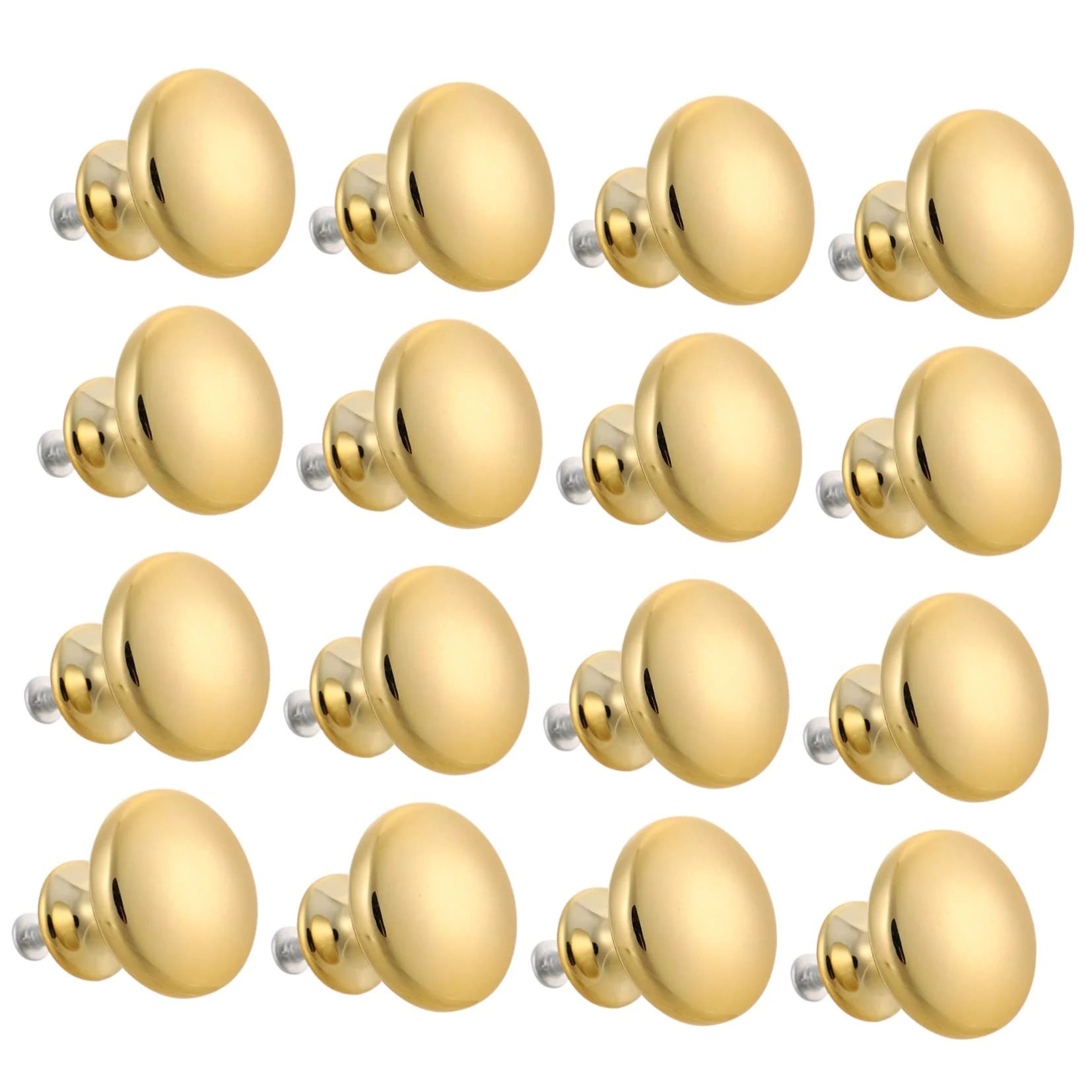 30 Pomelli per Mobili in Lega di Alluminio e Zinco, Finitura Cromata Spazzolata, Stile Elegante, per Armadi e Cassetti, Facili da Installare