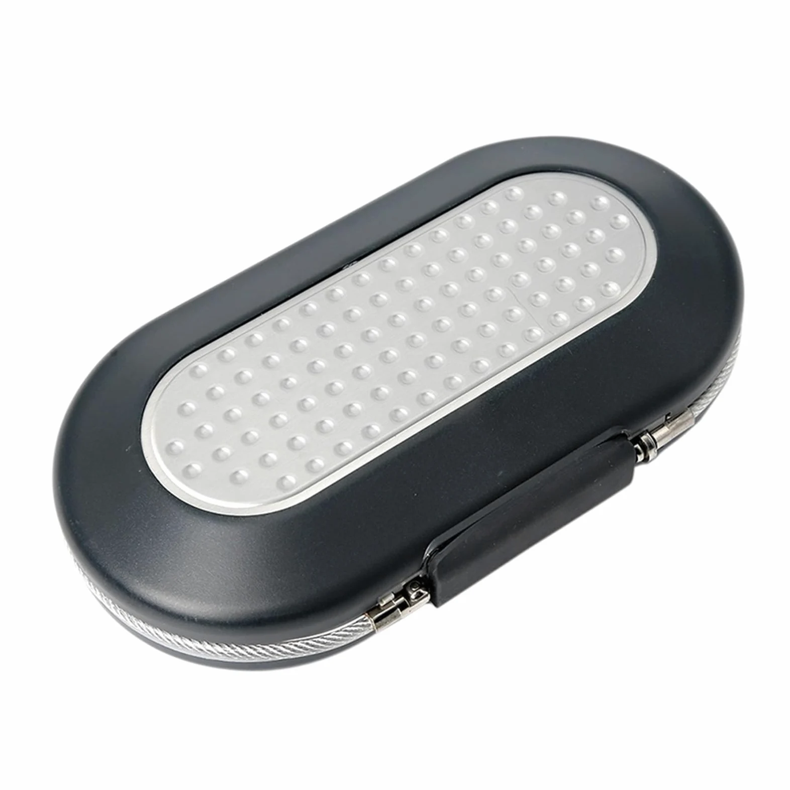 Cassetta di sicurezza, mini cassaforte portatile con combinazione, password blocco, gioielli, contanti, carte, telefono, piccole scatole stoccaggio cavo metallico fisso Accesso rapido(5424D)