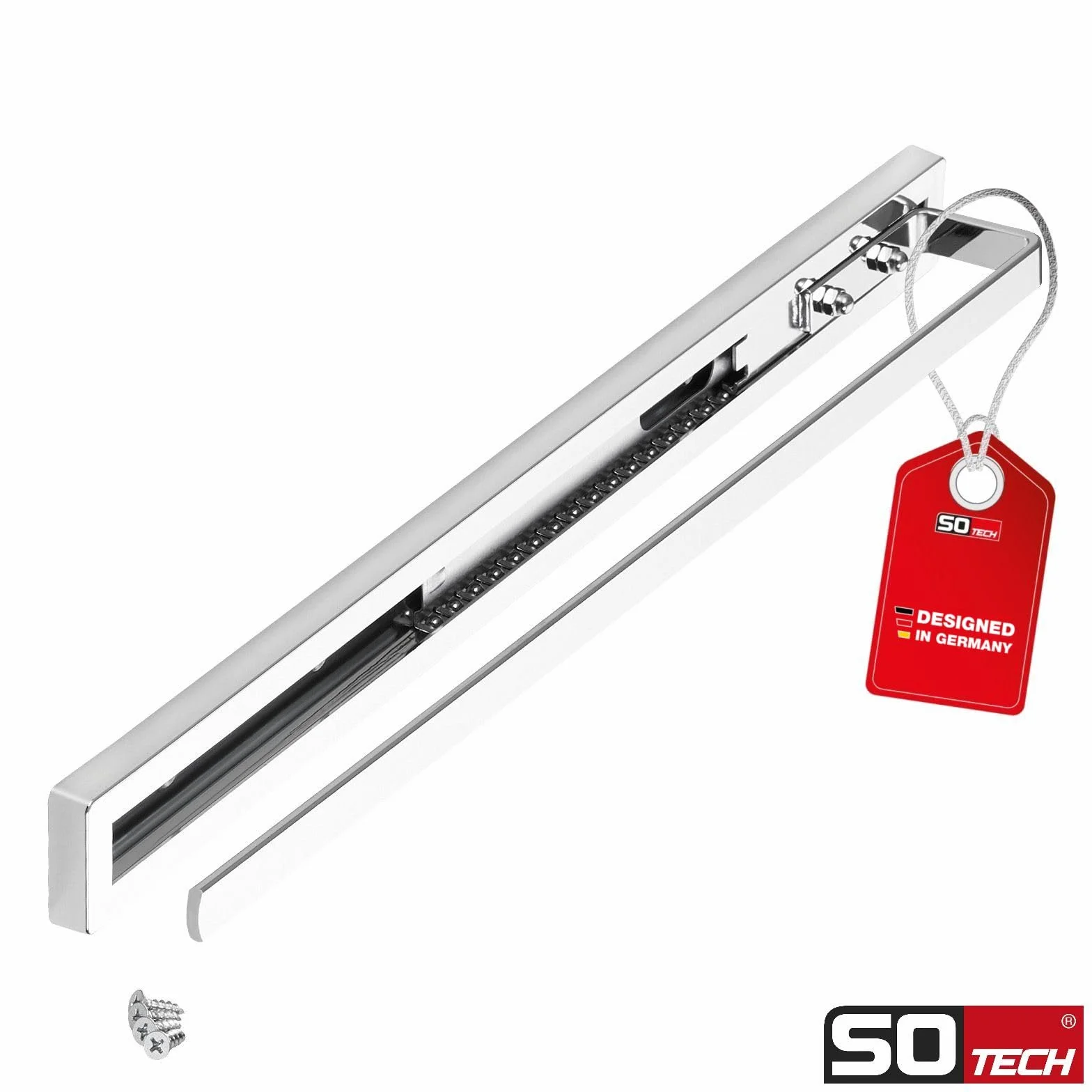 SOTECH Portasciugamani ELEGANCE cromato 1 braccio 415 mm 715 mm set 2 pezzi