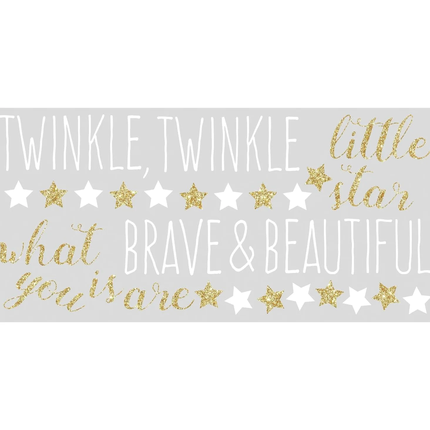 RoomMates RMK3529SCS sticker decorativi Vinile Oro, Bianco Rimovibile 29 pezzo(i)