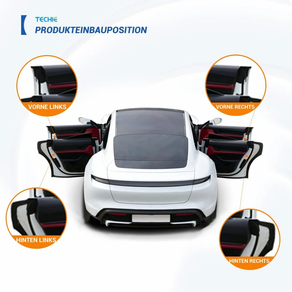 Techie Motore di regolazione per porta, compatibile con Arosa 1997-2004 Octavia I 1996-2010 B ora 1998-2013 Golf IV 1997-2006 Pas SAT 1996-2005 (anteriore sinistra)