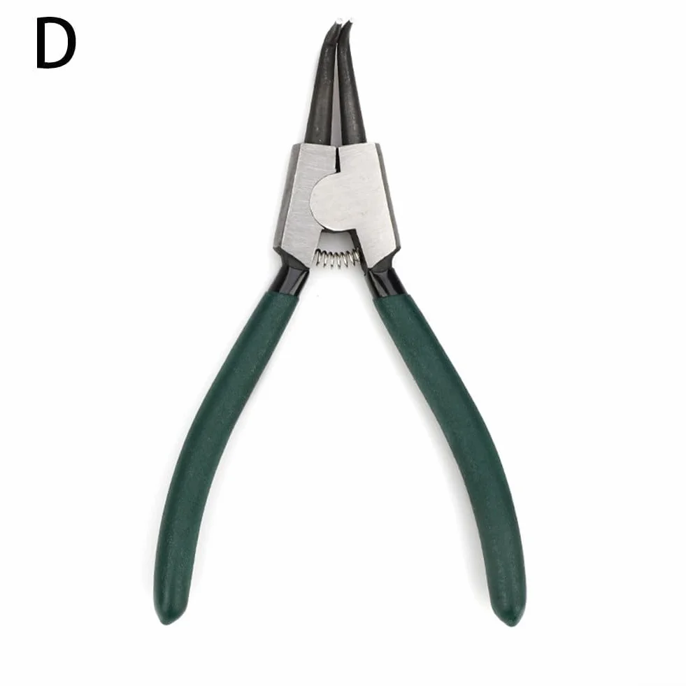 Set pinze per anelli elastici 17,8 cm acciaio ad alto tenore di carbonio rimozione interni esterni