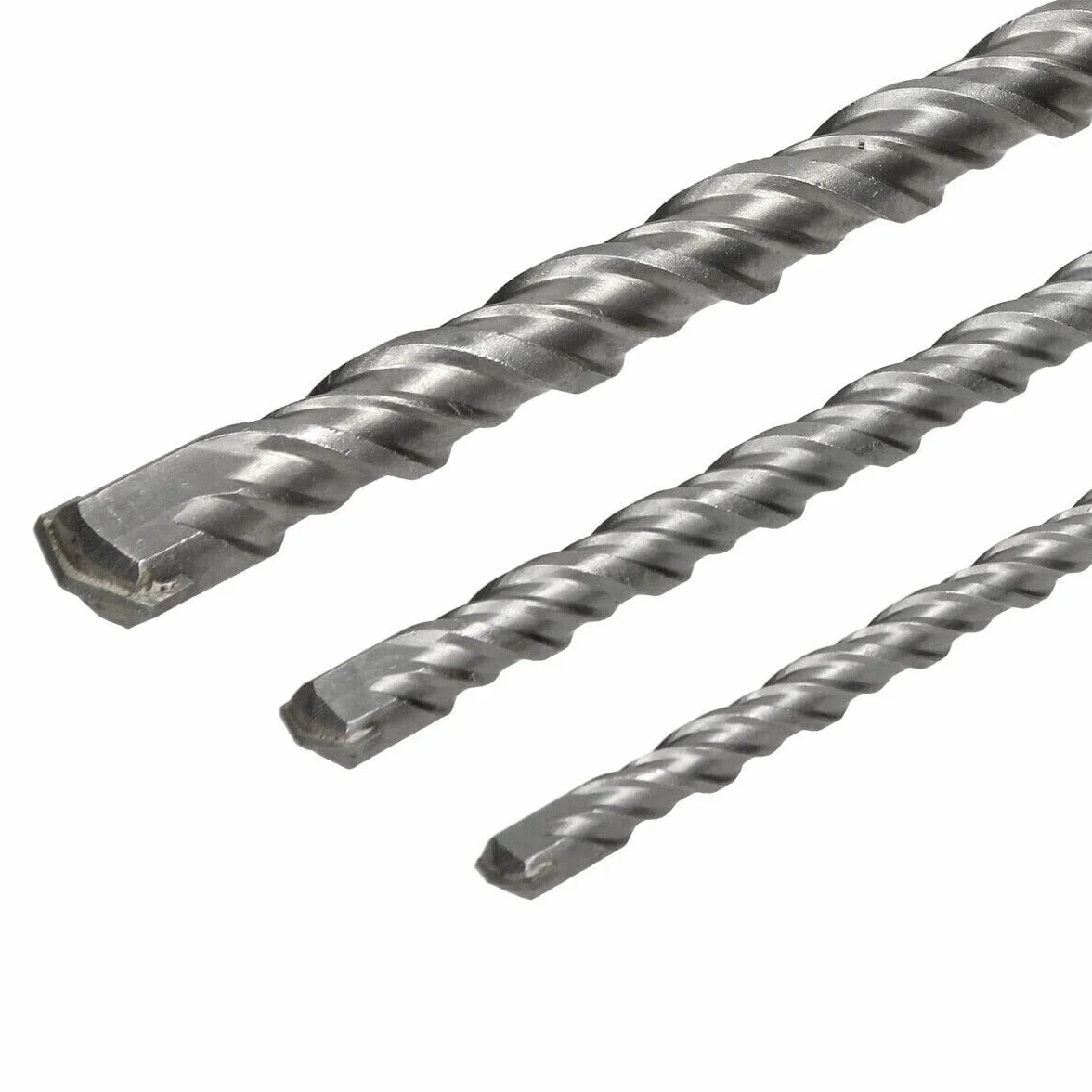 Punte SDS Plus Lunghe 100 cm Ø 12 16 24 mm – Set 3 Punte per Trapano Tassellatore e Demolitore