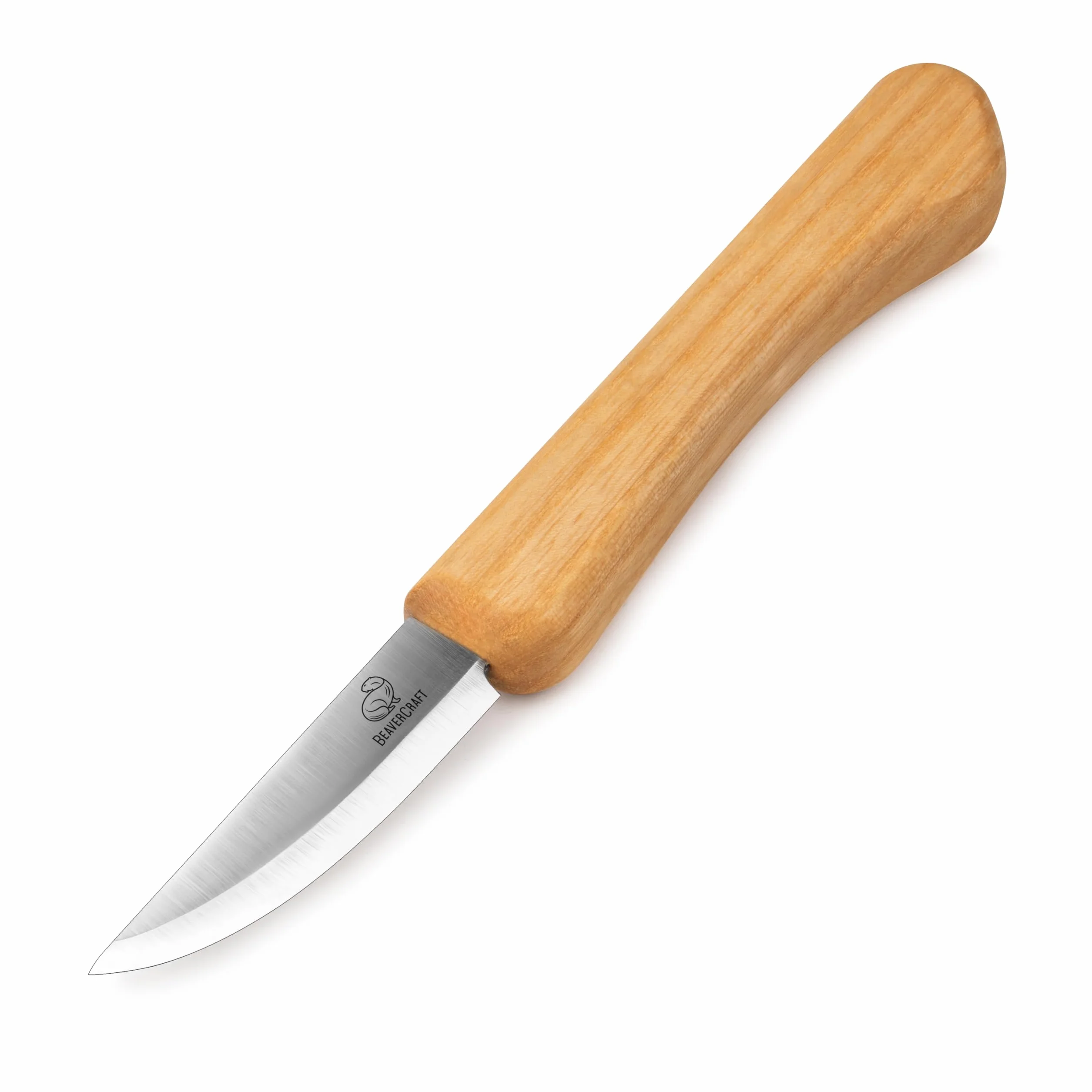 BeaverCraft Coltello da intaglio C1M Sloyd Lama Scandi Grind acciaio al carbonio per principianti