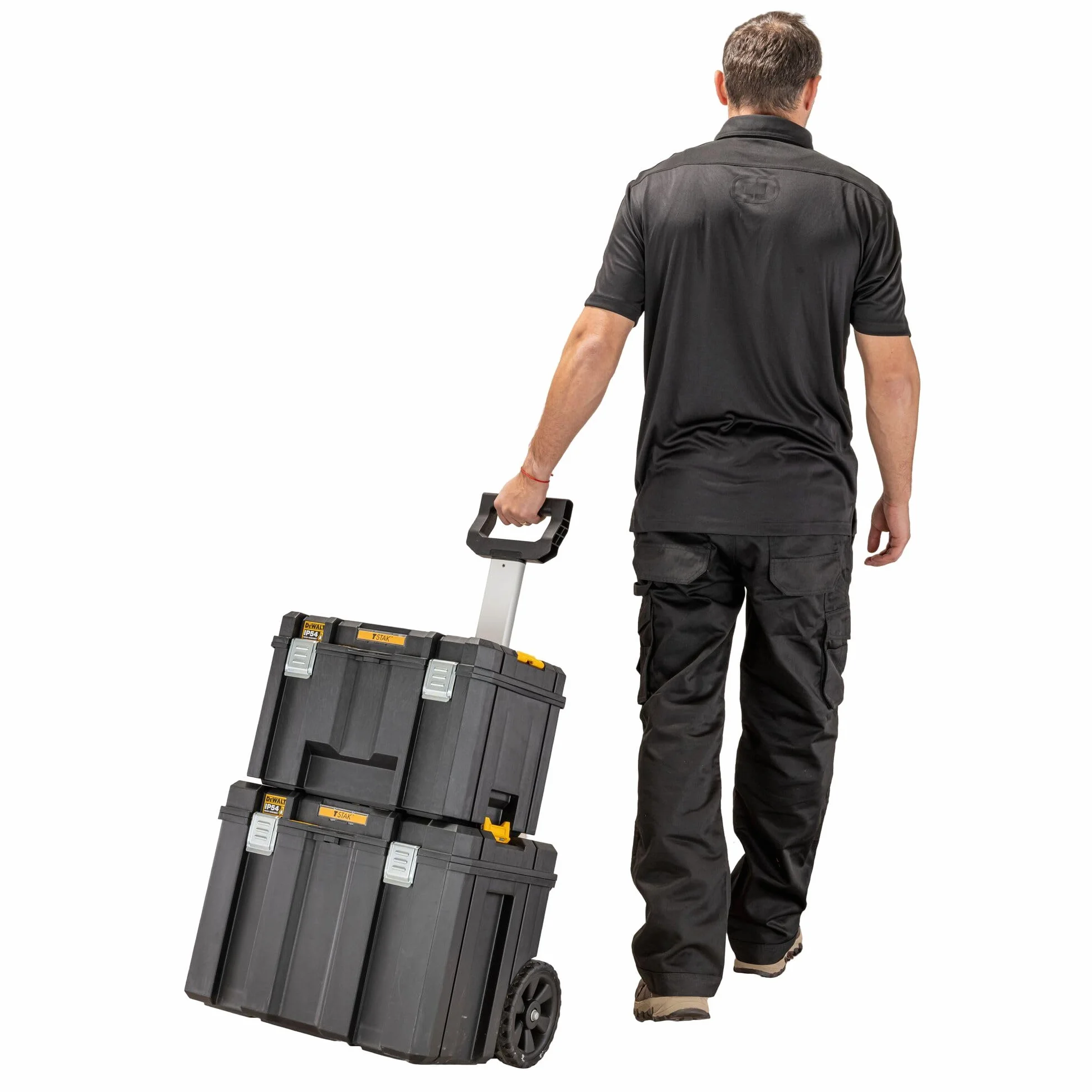 DEWALT DWST83347-1 TSTAK Vasca con Ruote e Impugnatura Telescopica 7"