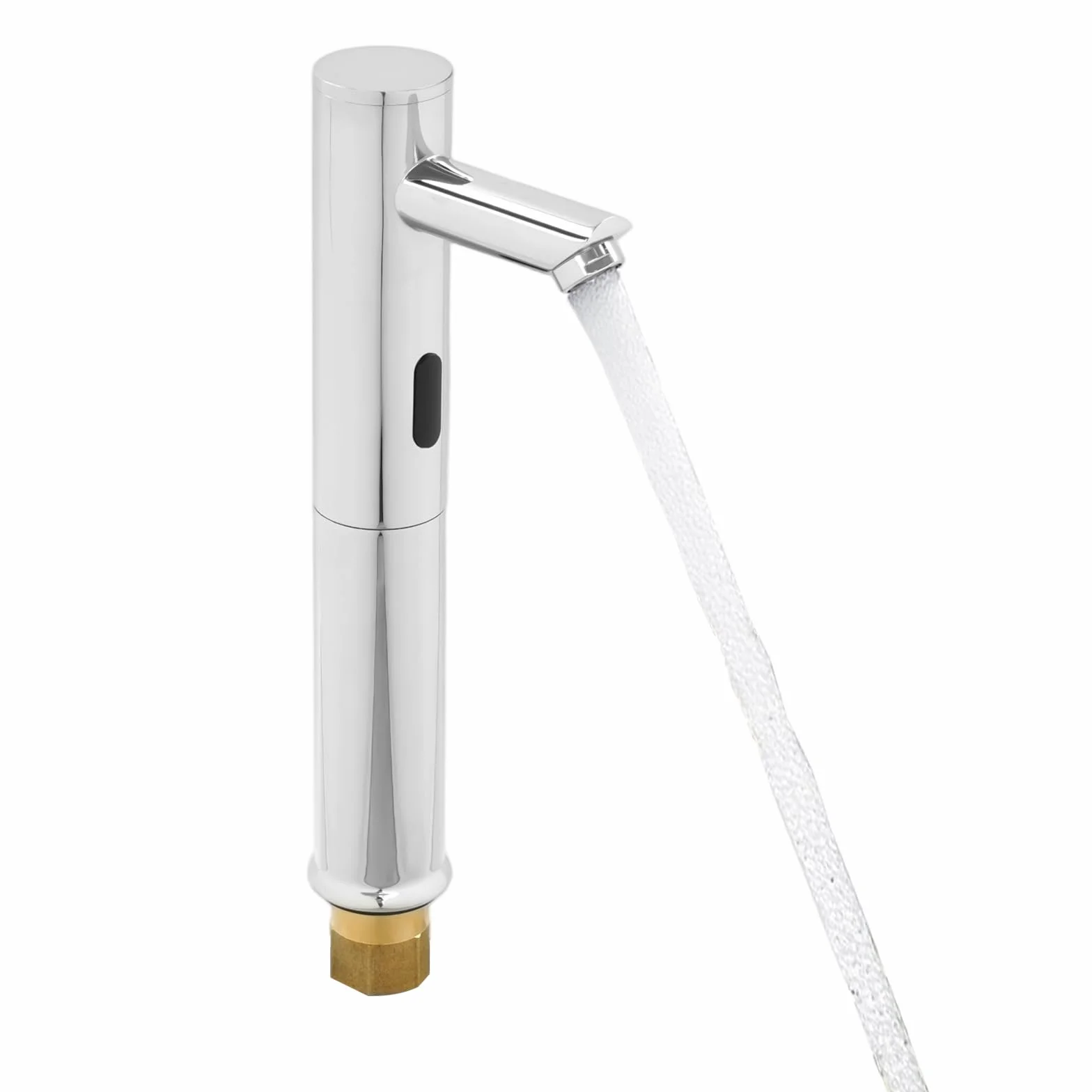 Rubinetto con sensore a infrarossi 32 cm per lavabo senza contatto ottone alto moderno