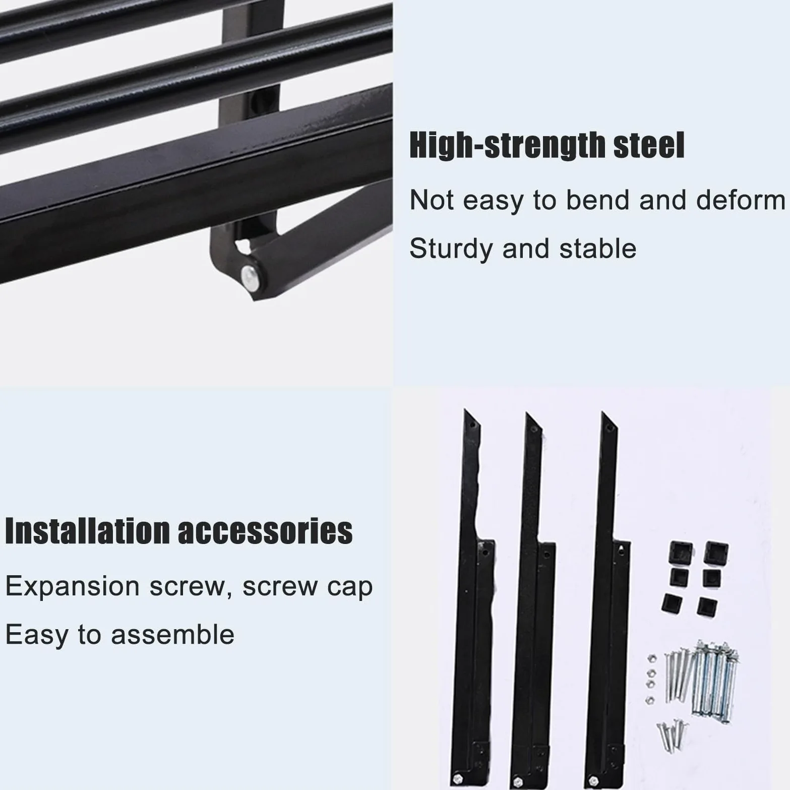 Scaffali da parete, resistenti mensole galleggianti per garage, cucina, magazzino, cantina, palestra