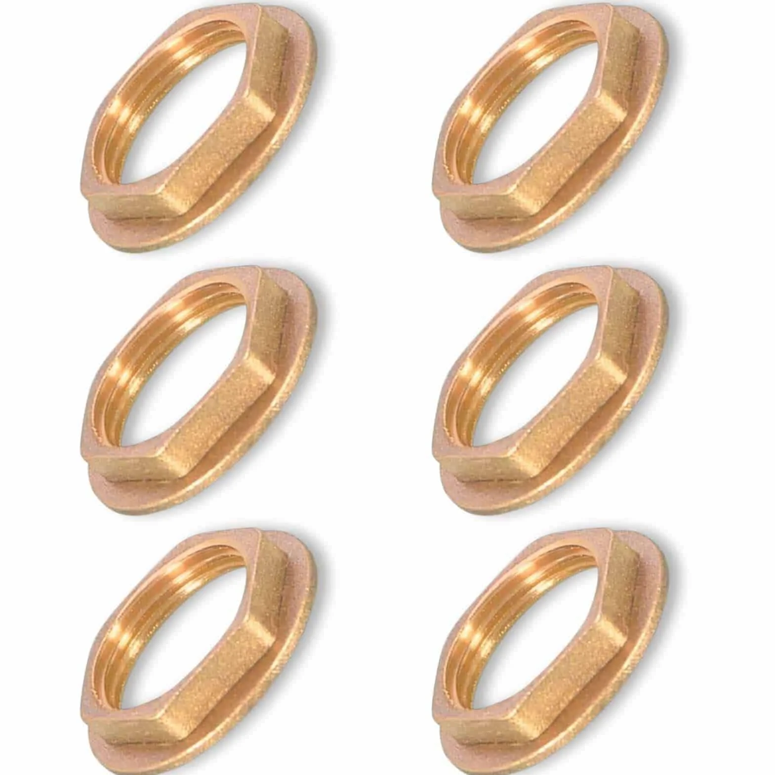 Ottone Flangia Dadi Esagonali 3/4" Filettatura Interna Raccordo Idraulico Rubinetti