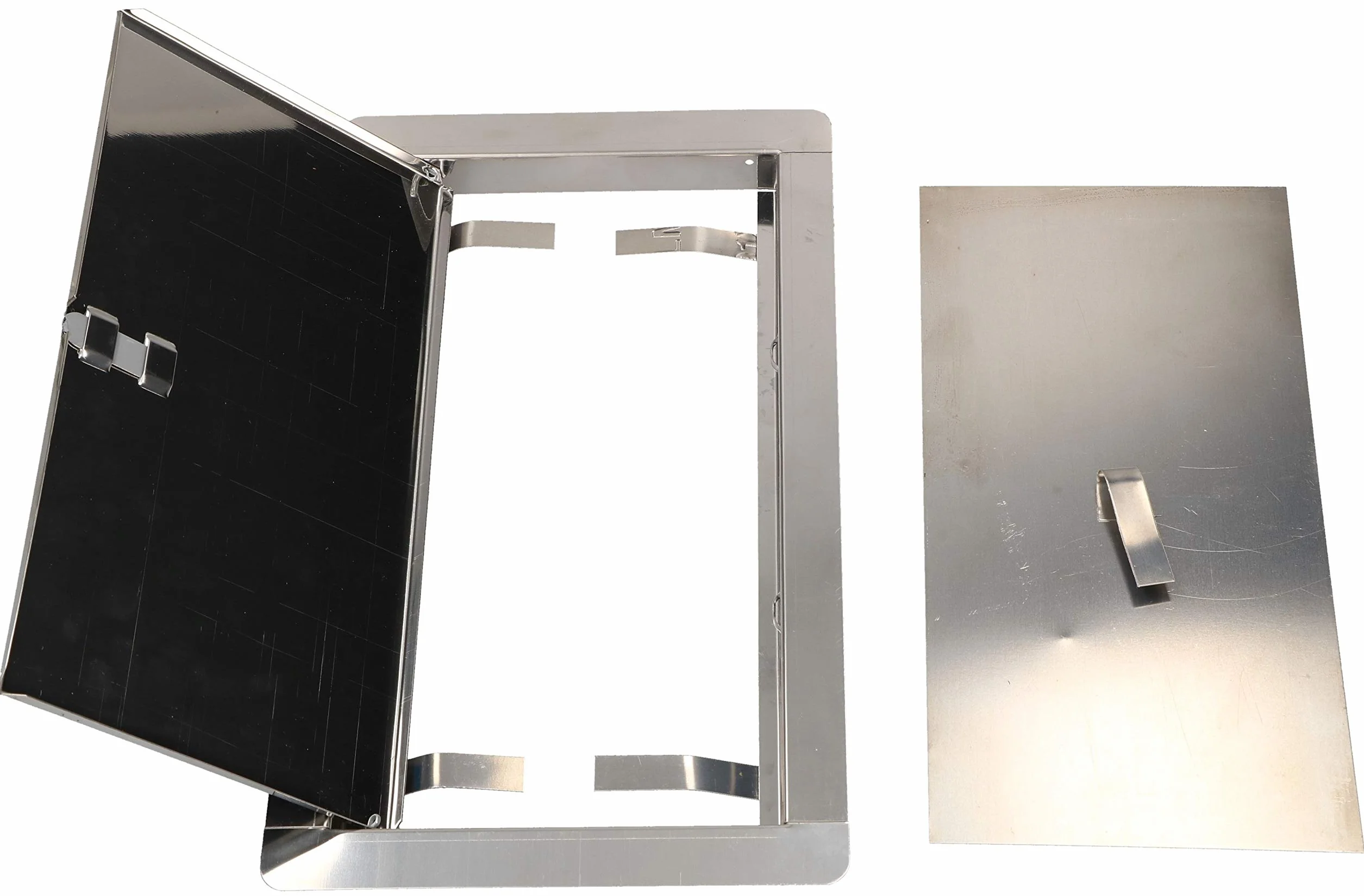 KOTARBAU® - Porta per camino, 13 x 26 cm, in acciaio inox, per ispezione e manutenzione