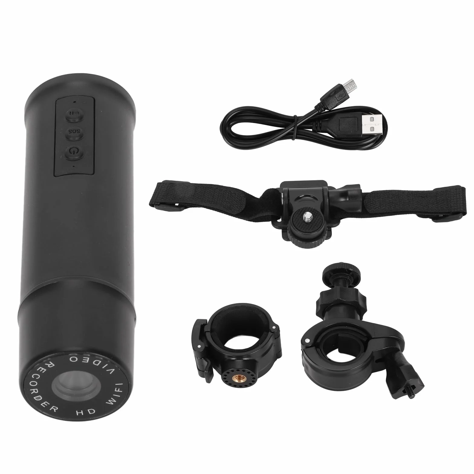 Moto Dash Camera,FHD Telecamera per Moto/Bici Dash Cam,Grandangolo 120° Cycle Recording Video Camera da Moto Con Supporto per Manubrio e Cavo USB