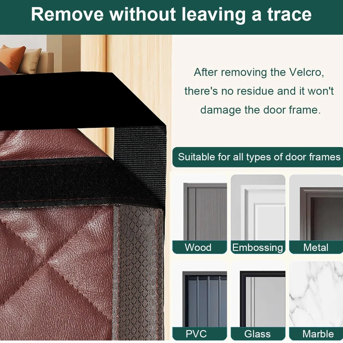 Tenda per Porta Inverno Termica, Magnetica Tenda Termica Isolante Freddo per Porte - Mantiene il freddo fuori e il caldo dentro, per Porte d'Ingresso, Cortili Porte(41x83in/104x211cm)