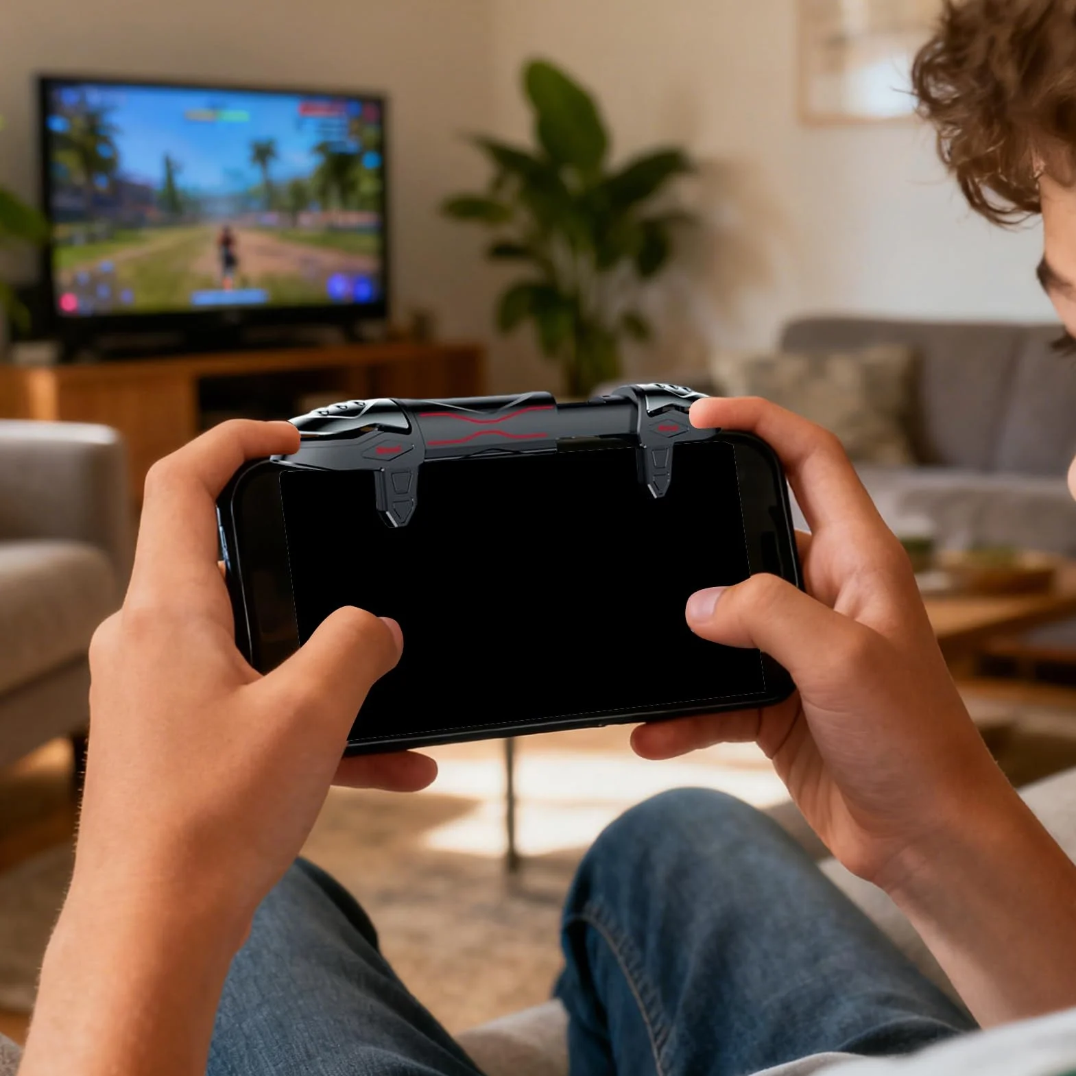 Trigger mobile – Controller in metallo a ritardo zero, potenziatore di gioco per telefono, controller per presa dello schermo, di gioco mobile con risposta immediata, grilletto ergonomico [video game]