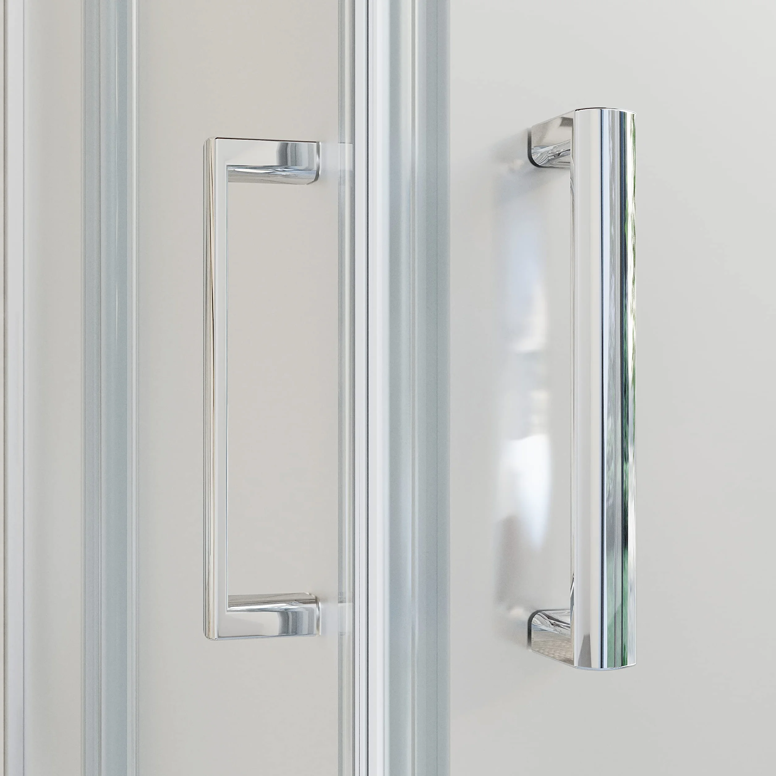 Box Doccia Angolare 80x80cm Apertura Scorrevole Vetro Temperato 6mm Opaco Profili Alluminio Cromato