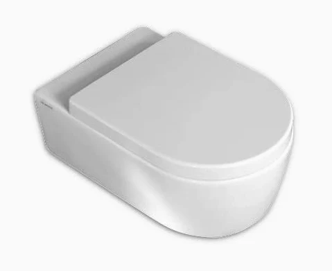 Copriwater per FLAMINIA LINK come ORIGINALE AVVOLGENTE TERMOINDURENTE BIANCO cerniera inox normale o rallentata soft close