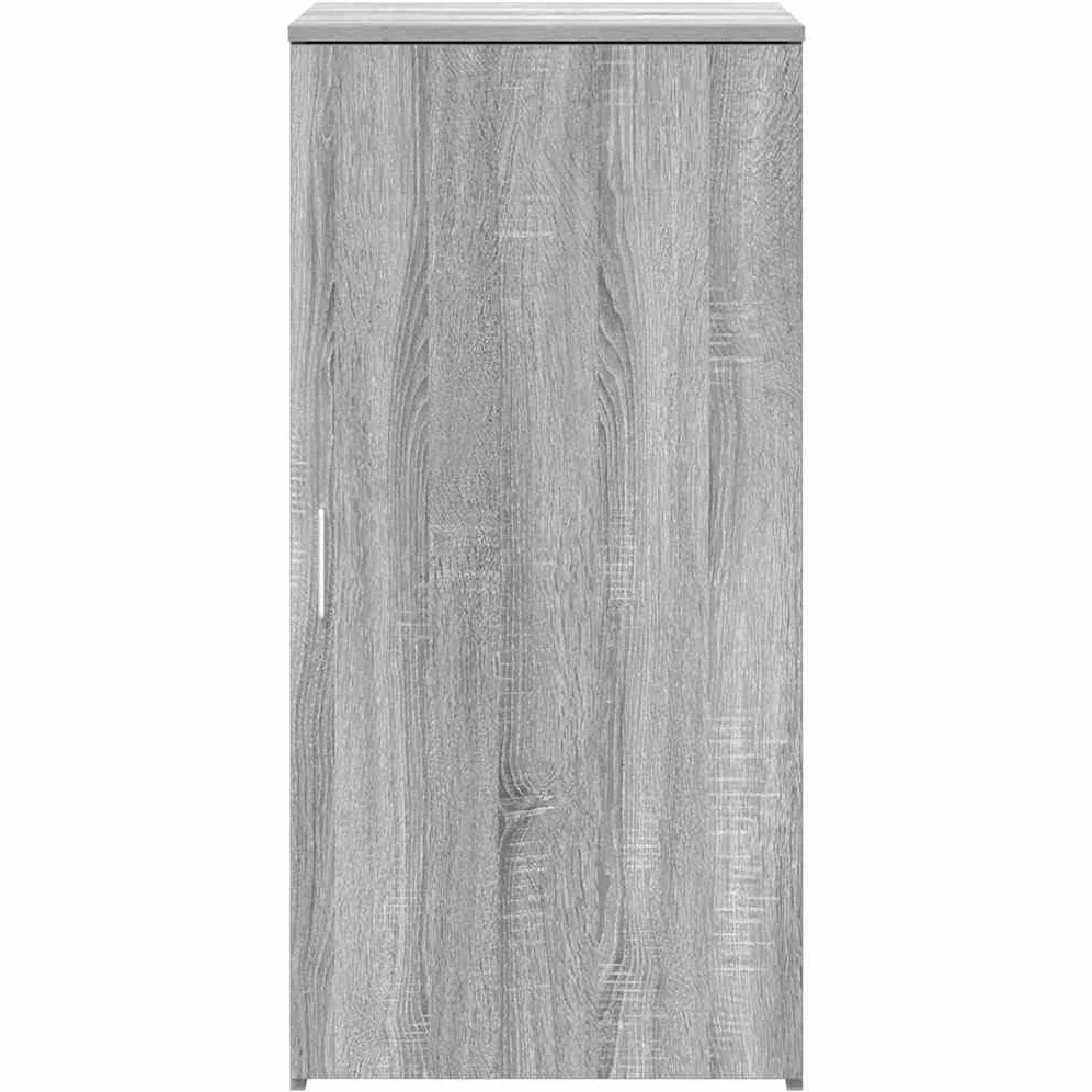 Sonoma - Armadietto portaoggetti grigio 50 x 45 x 103,5 cm, in materiale legno, salvaspazio, con ripiano, per ricevimenti, cantine, balconi e giardino