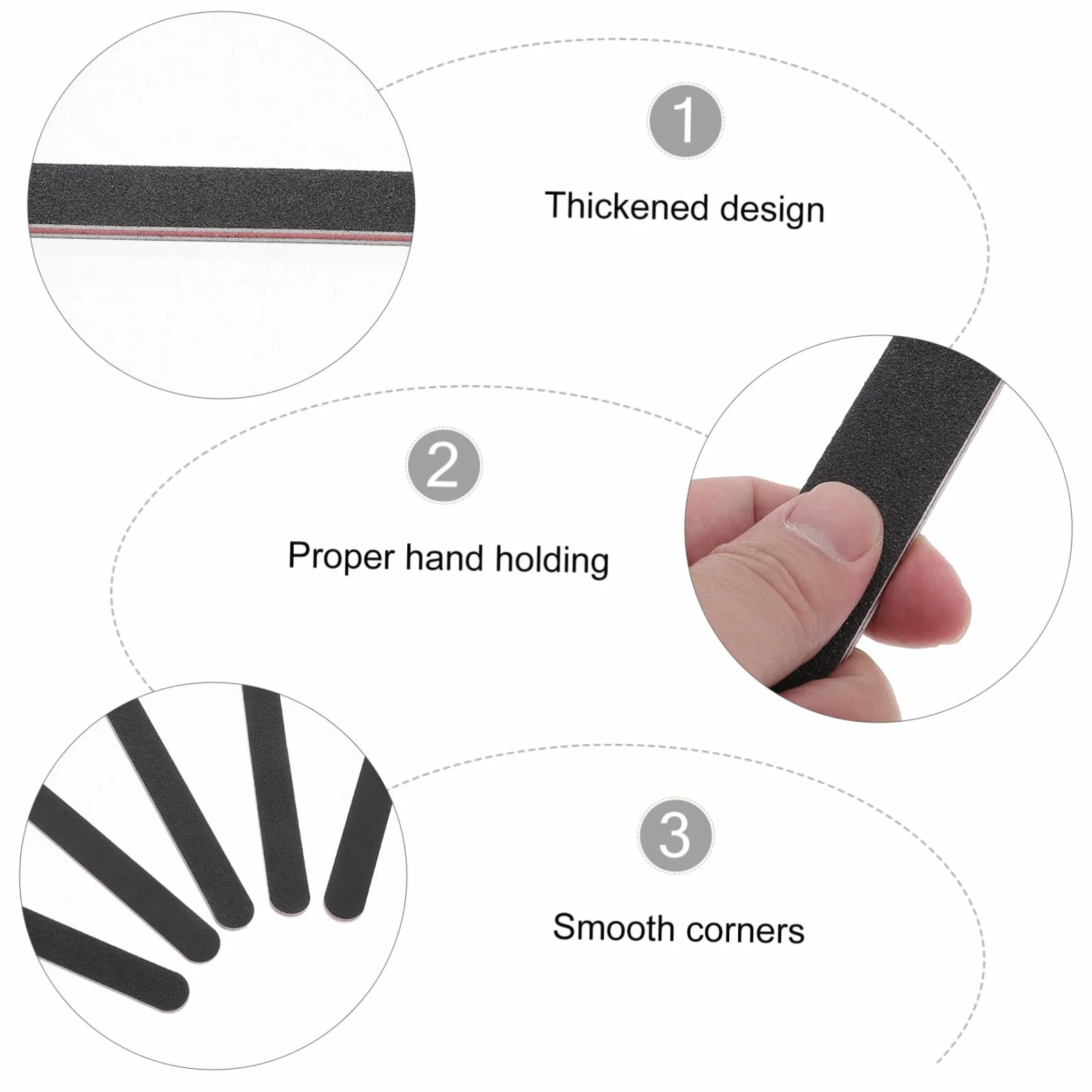 Bastoncini Levigatura Doppi Lati Grana Per Plastica Legno Multiuso Strumenti Levigare Manuale Polishing Sticks
