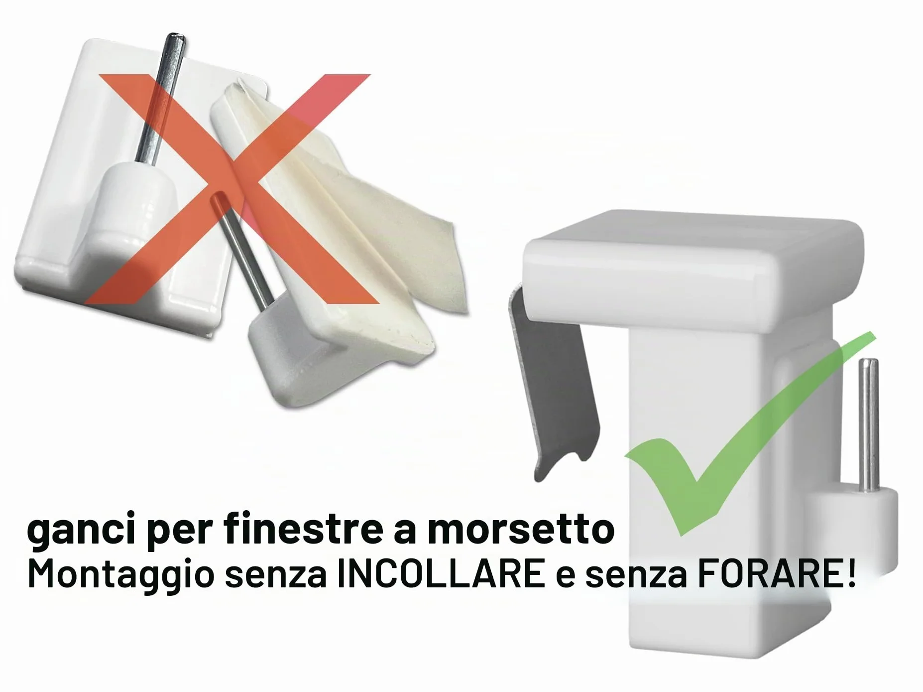 Ganci per finestre decorativi dekondo 10-27 mm universale