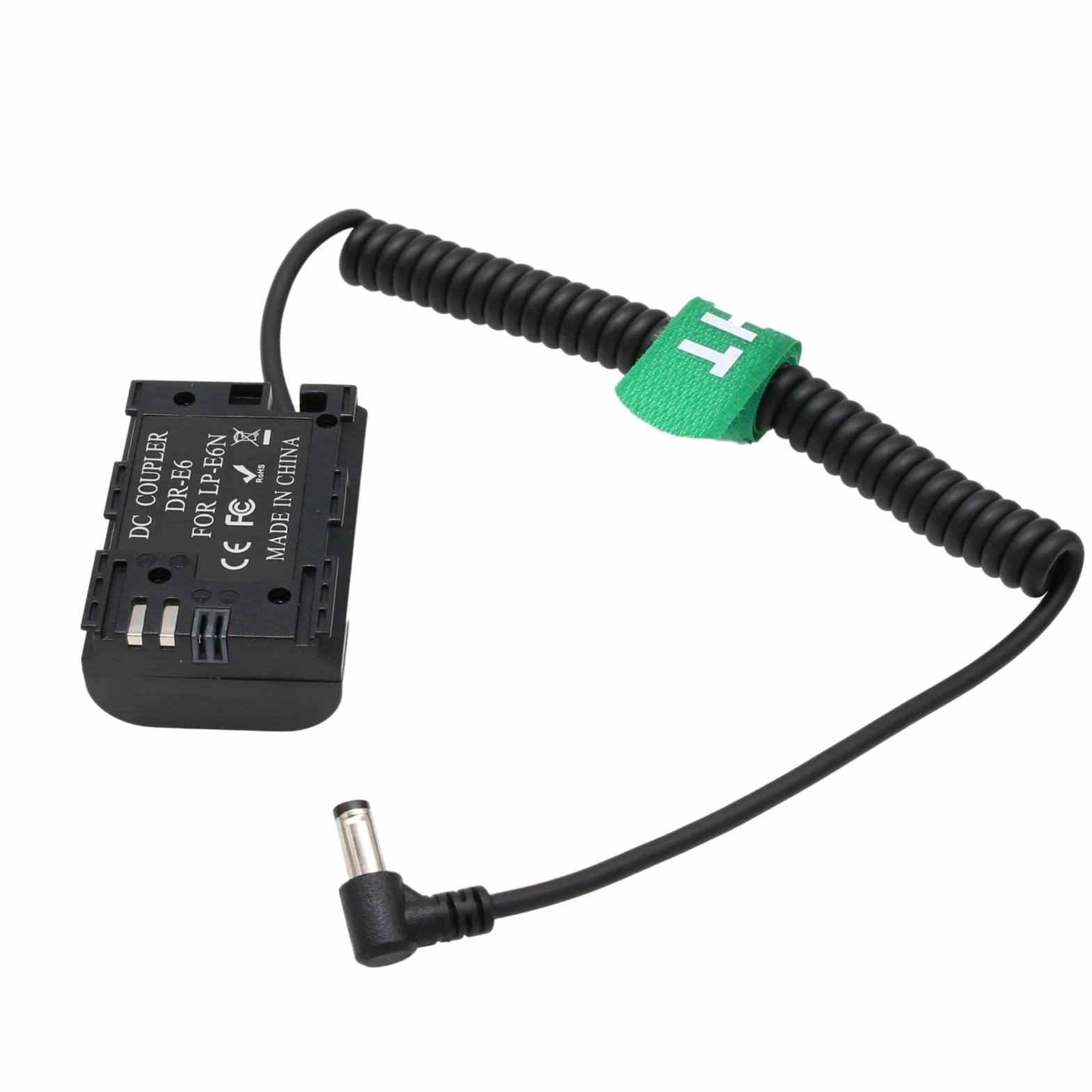 HangTon LP-E6N DC - Batteria fittizia per Canon EOS R5c R6 R7 5DS R, 5D Mark II III IV, 60D, 6D 7D Mark II, 80D DSLR Camera, Monitor Recorder