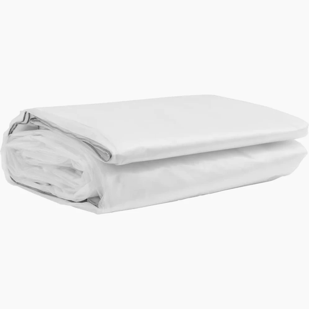 Telone trasparente 6x8 m in polietilene con occhielli, telone impermeabile per giardino, campeggio, auto e piscina, antistrappo, resistente alle intemperie, ai raggi UV