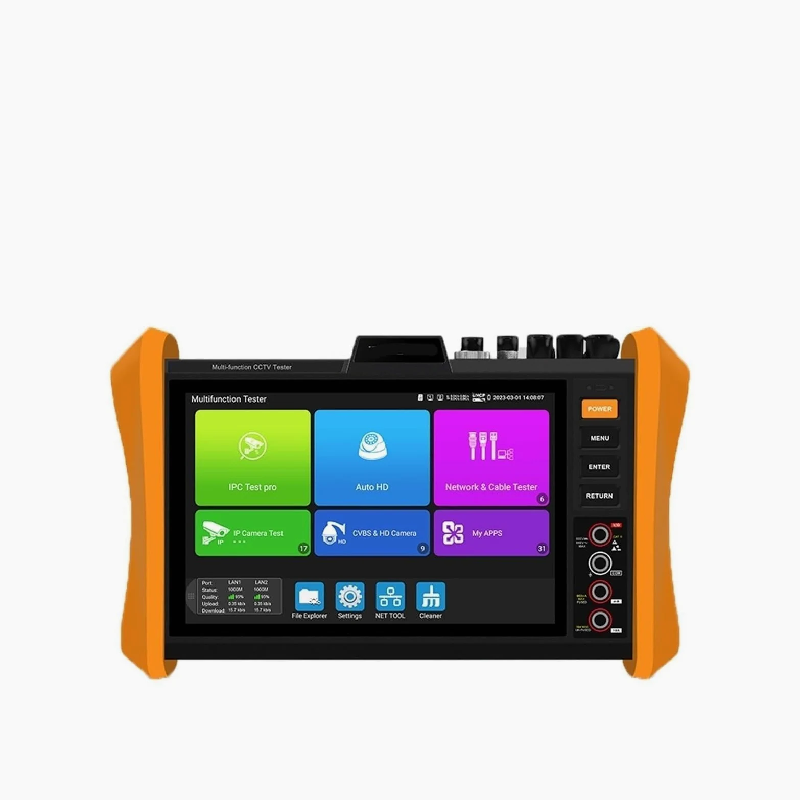 CCTV Tester, Tester CCTV For Telecamere Analogiche IP 8K E 8MP 4K HDMI Gigabit LAN PoE++ H12 Cavo Di Rete TDR Rilevamento Tensione Tracciatura Cavi
