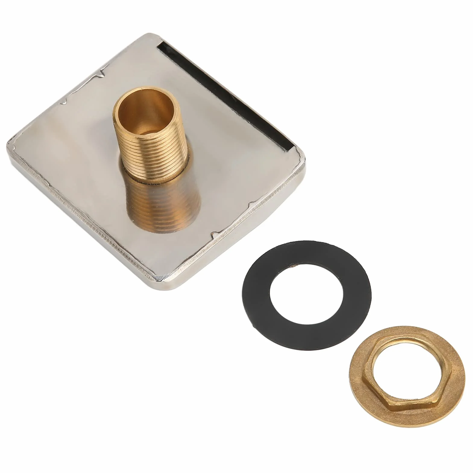 Ugello per Vasca a Cascata Filettatura Esterna Accessori per Testine di Spruzzo Valvola Ad Angolo per Vasca Idromassaggio Piscina, Beccuccio di Riempimento in Acciaio