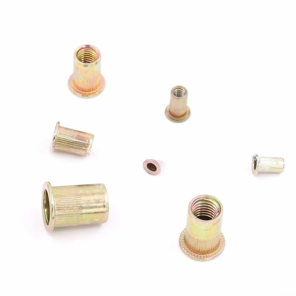 Kit da 165 dadi rivetti in acciaio al carbonio zincato M5 M6 M8 M10 12 mm